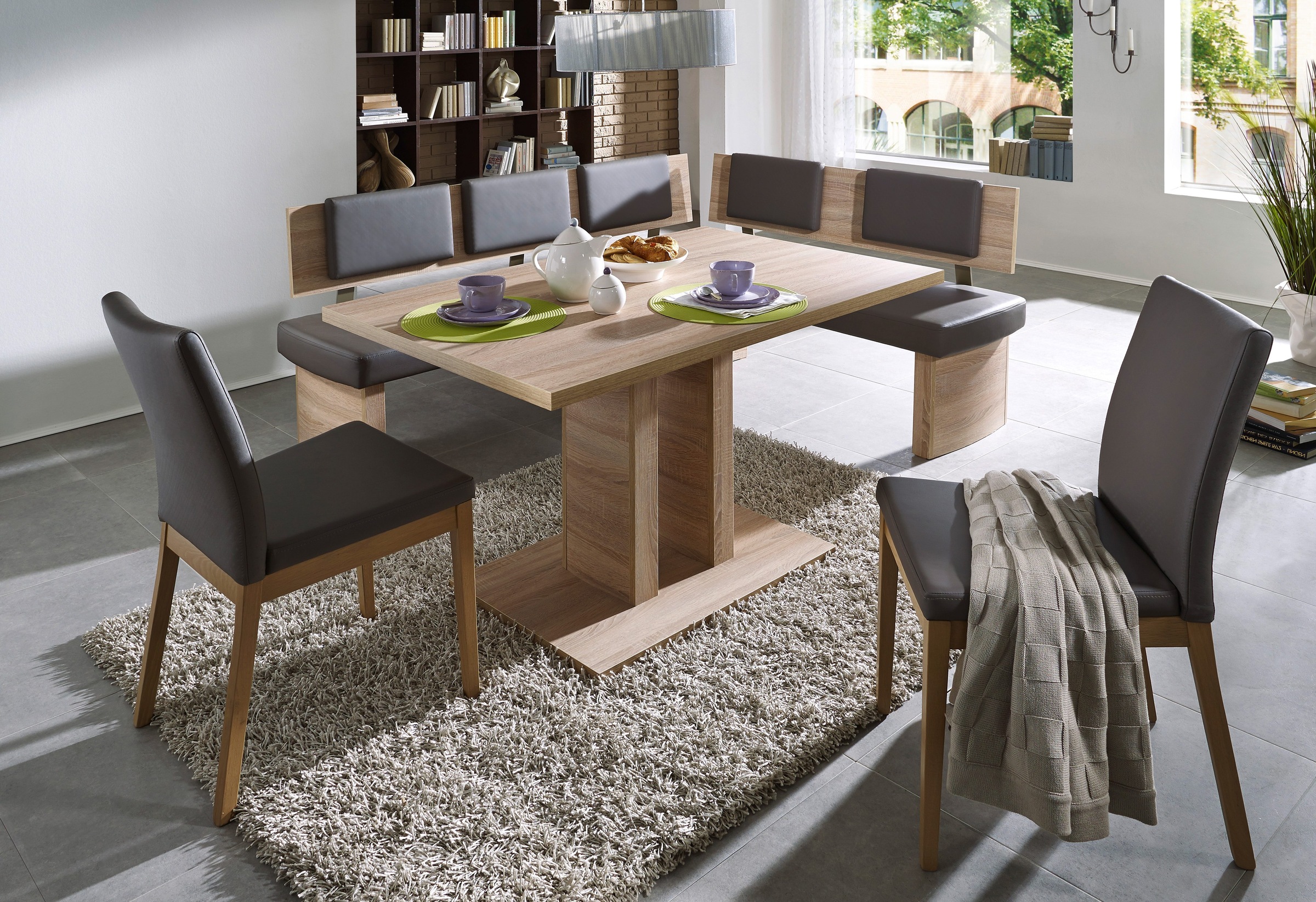 5. Bild von SCHÖSSWENDER Säulen-Esstisch »Ulm«, zeitloses Design