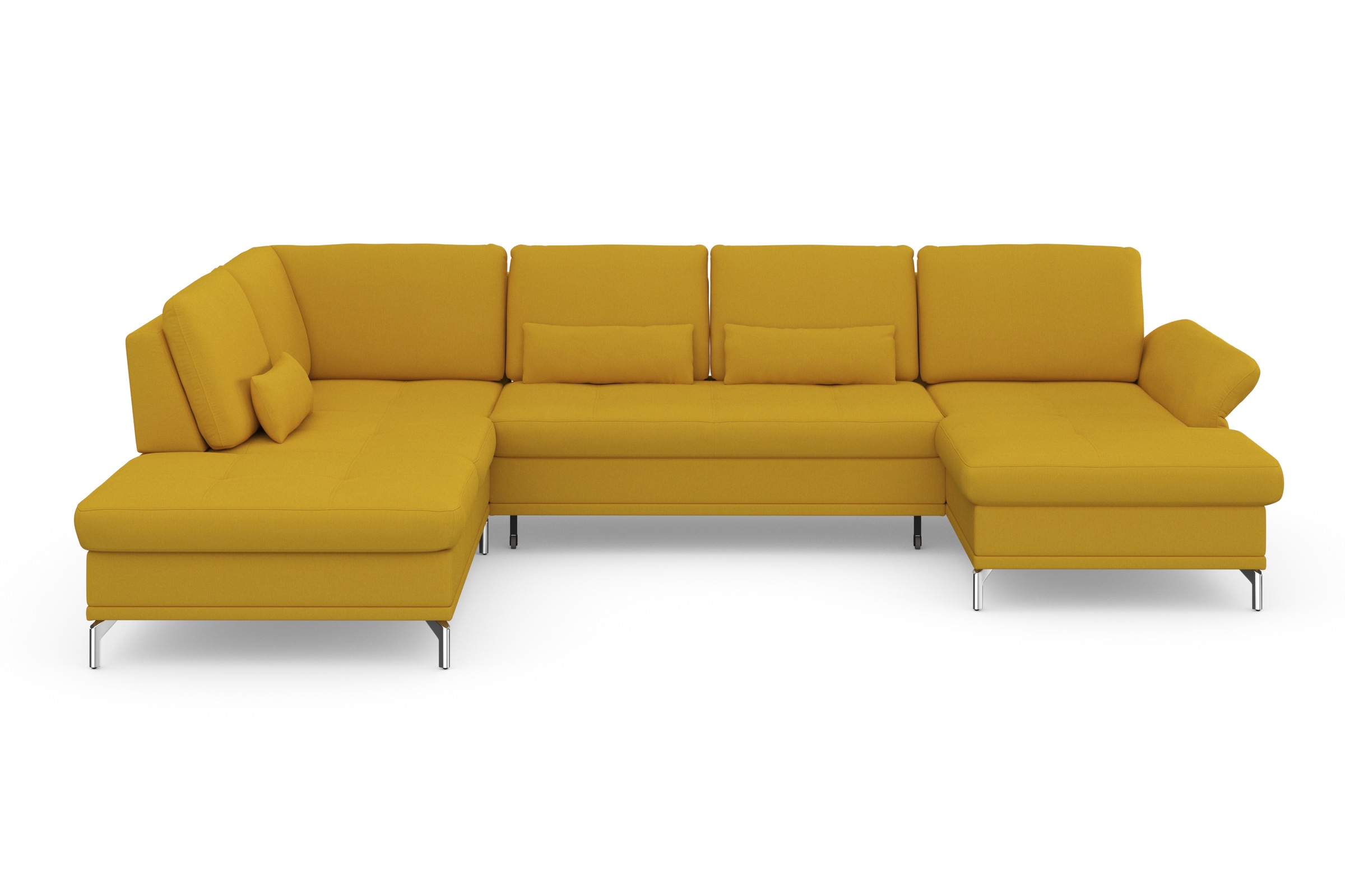 Home affaire Wohnlandschaft »Palm Beach U-Form« Federkern, mit Sitztiefenve günstig online kaufen