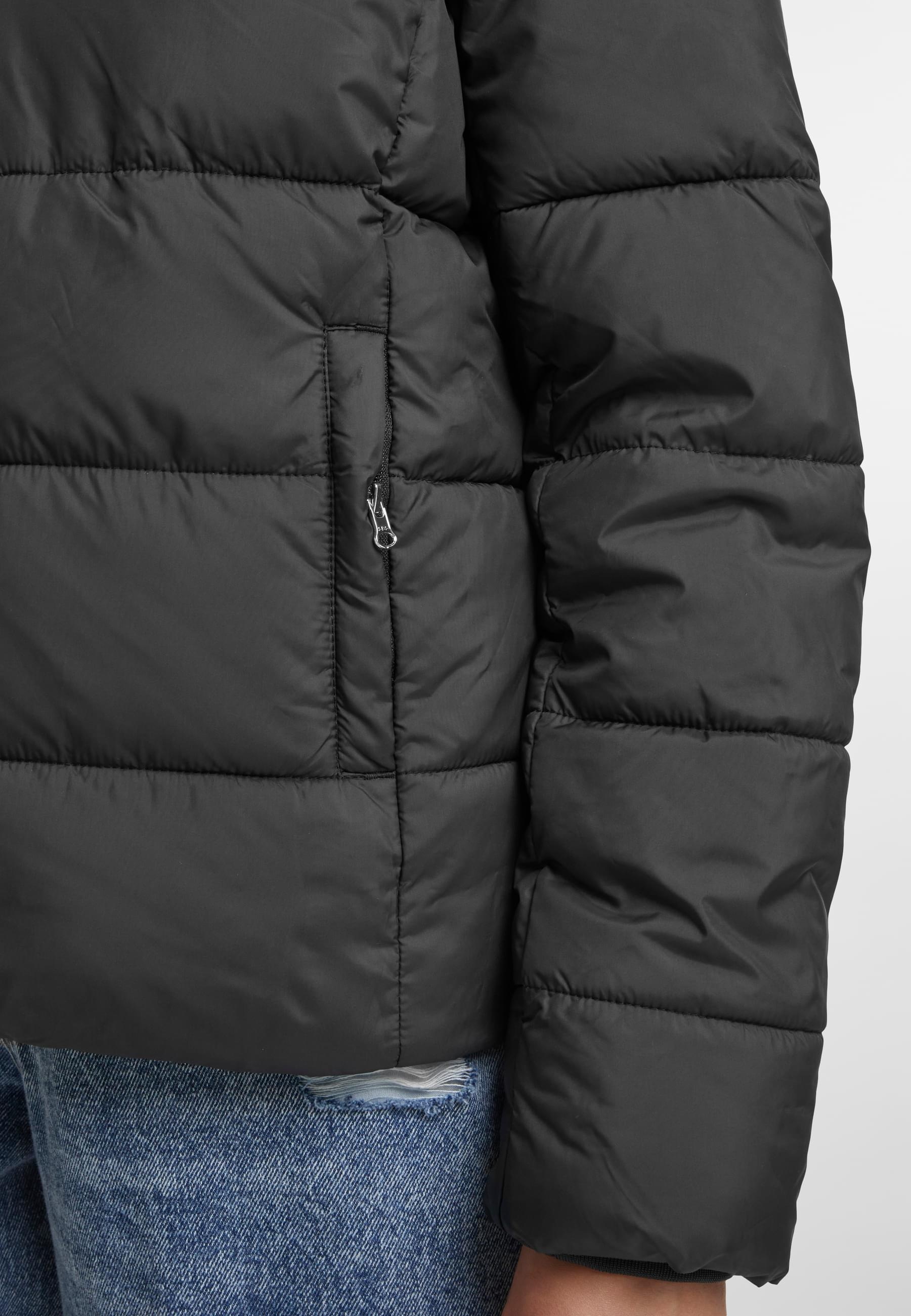 URBAN CLASSICS Winterjacke »Urban Classics Ladies Short Puffer Jacket With Hood« 1 Stk. tlg. mit Kapuze