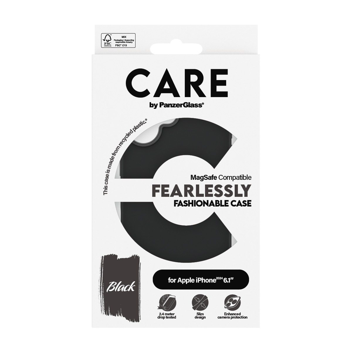 CARE by PanzerGlass Handyhülle »Fashionable Case für Apple iPhone 16«, Backcover, Schutzhülle, Handyschutzhülle, Case, Schutzcase, stoßfest