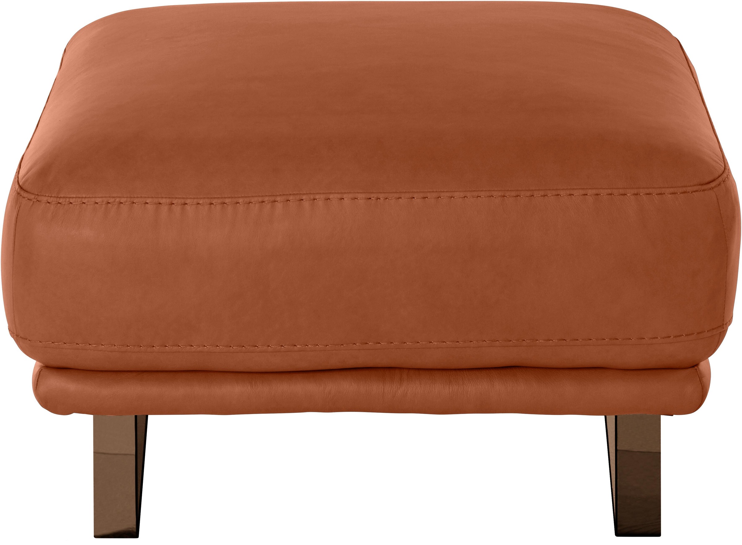 W.SCHILLIG Hocker »montanaa«, mit Metallkufen in Bronze pulverbeschichtet, Breite 71 cm