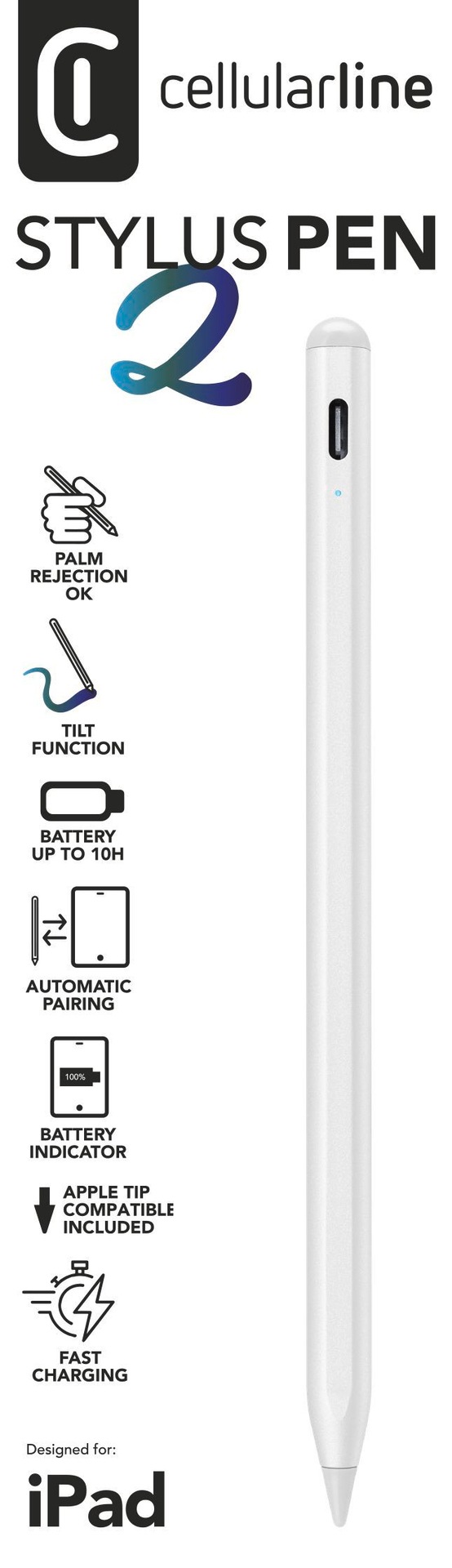 Cellularline Eingabestift »Stylus Pen für Apple iPad«
