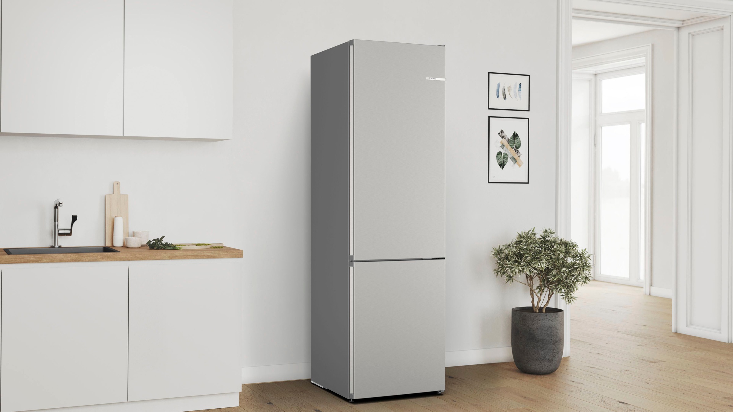 BOSCH Kühl-/Gefrierkombination Serie 4 »KGN392ICF«