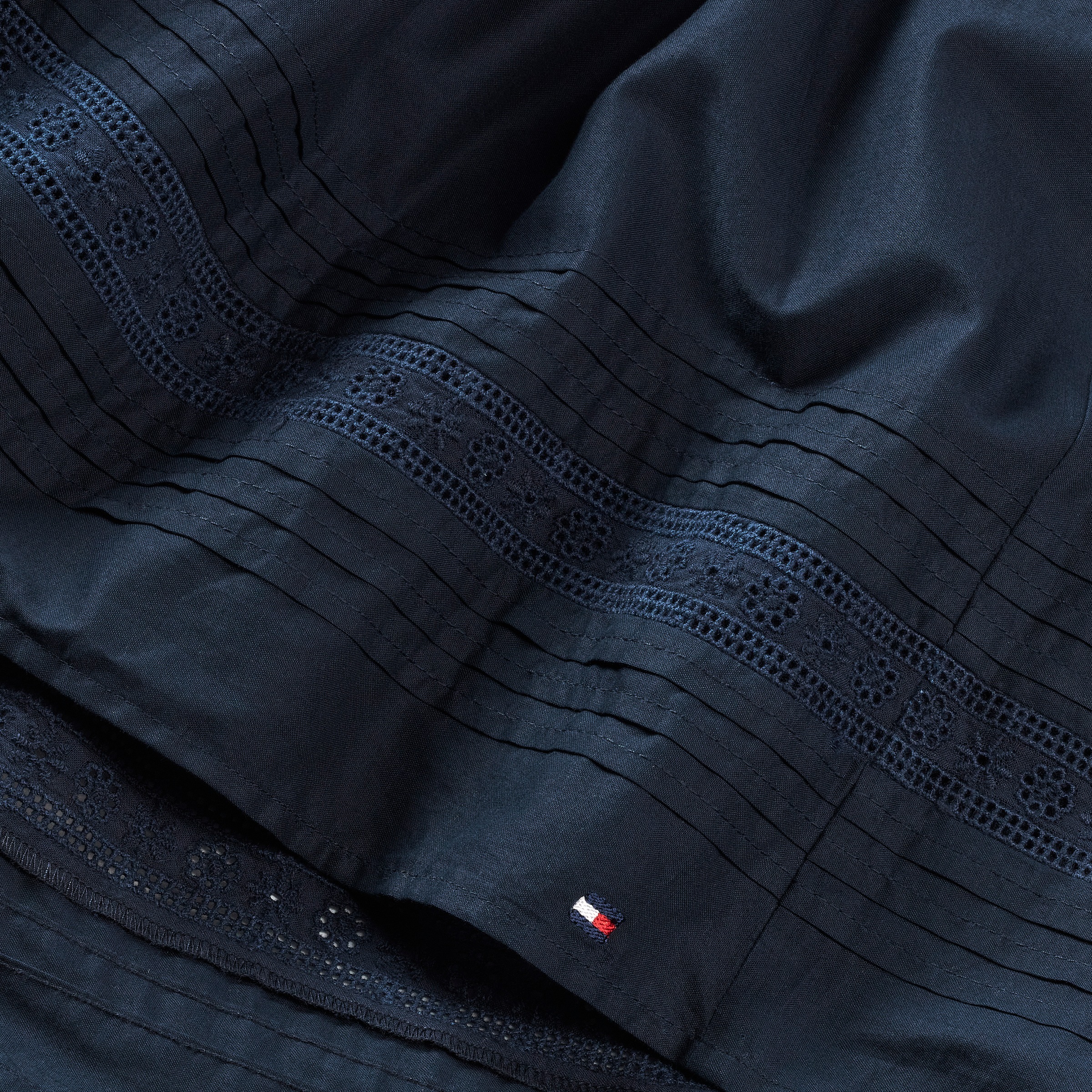 Tommy Hilfiger Webrock »EMBROIDERED TAPE SKIRT« für Kinder bis 16 Jahre, mit Stickerei