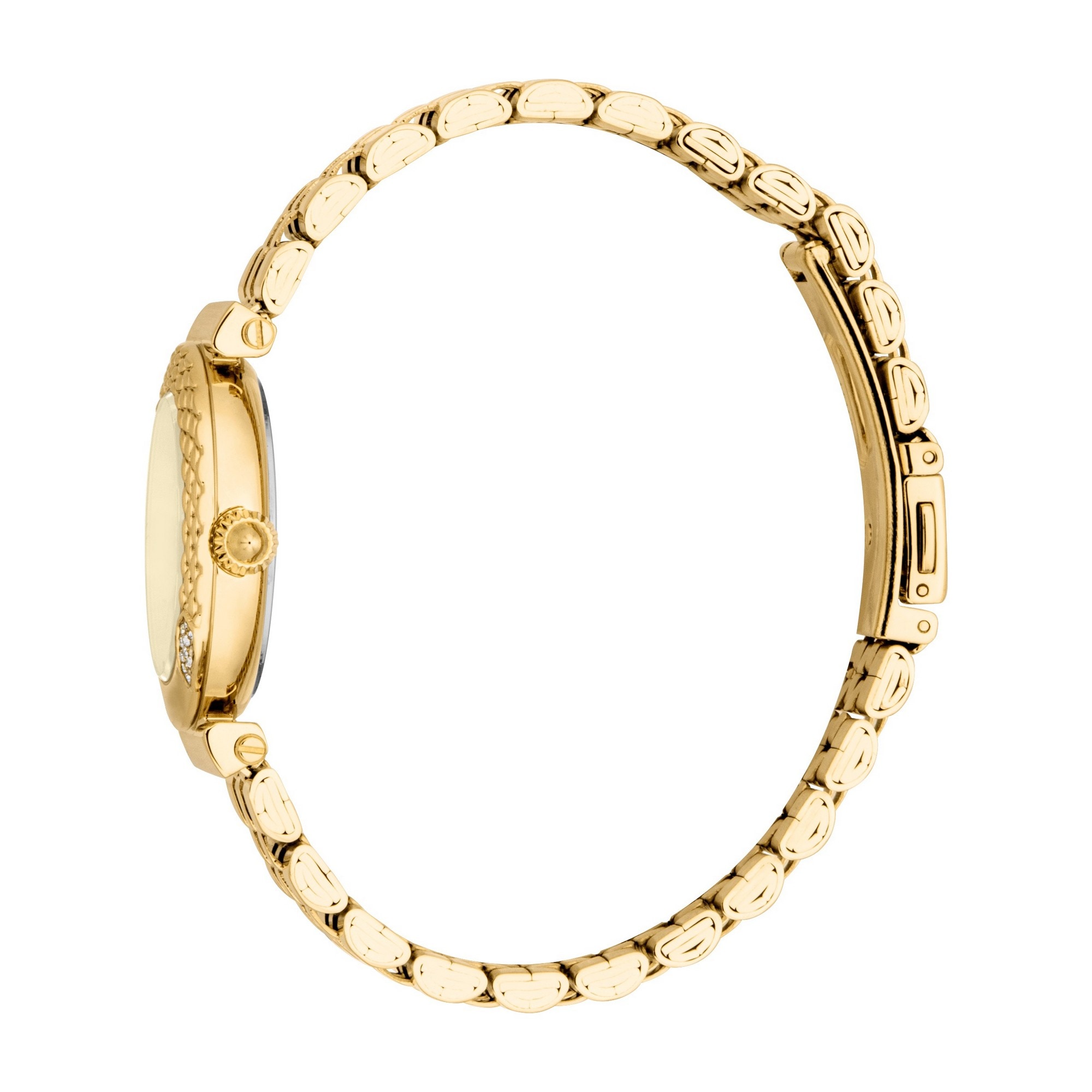 Just Cavalli Time Quarzuhr »Mistero«, Armbanduhr, Damenuhr, Edelstahlarmband, analog, Kristallsteine