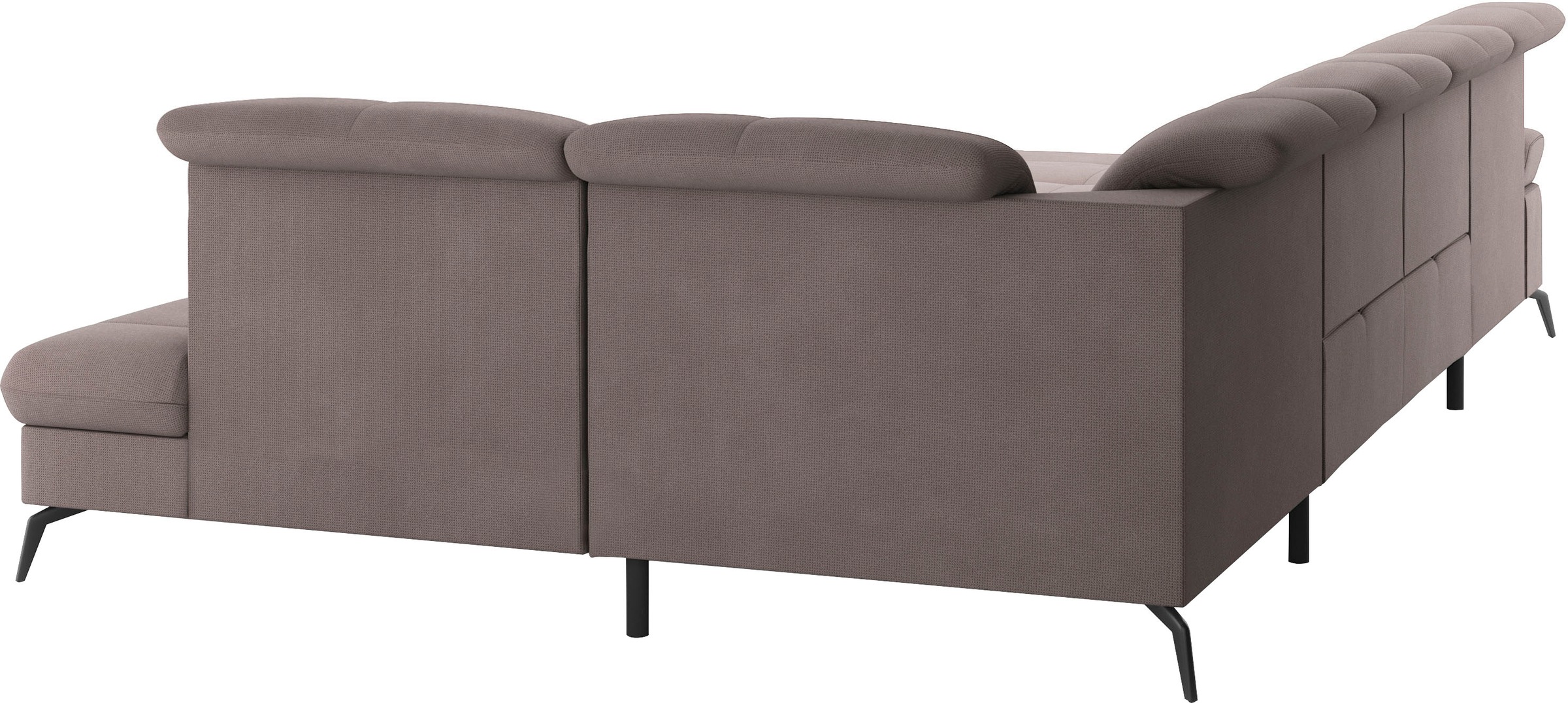 sit&more Wohnlandschaft »Amica, U-Form, inkl. Sitztiefenverstellung und Armteilverstellung«, wahlweise mit Kopfteilverstellung, Bettfunktion und Bettkasten