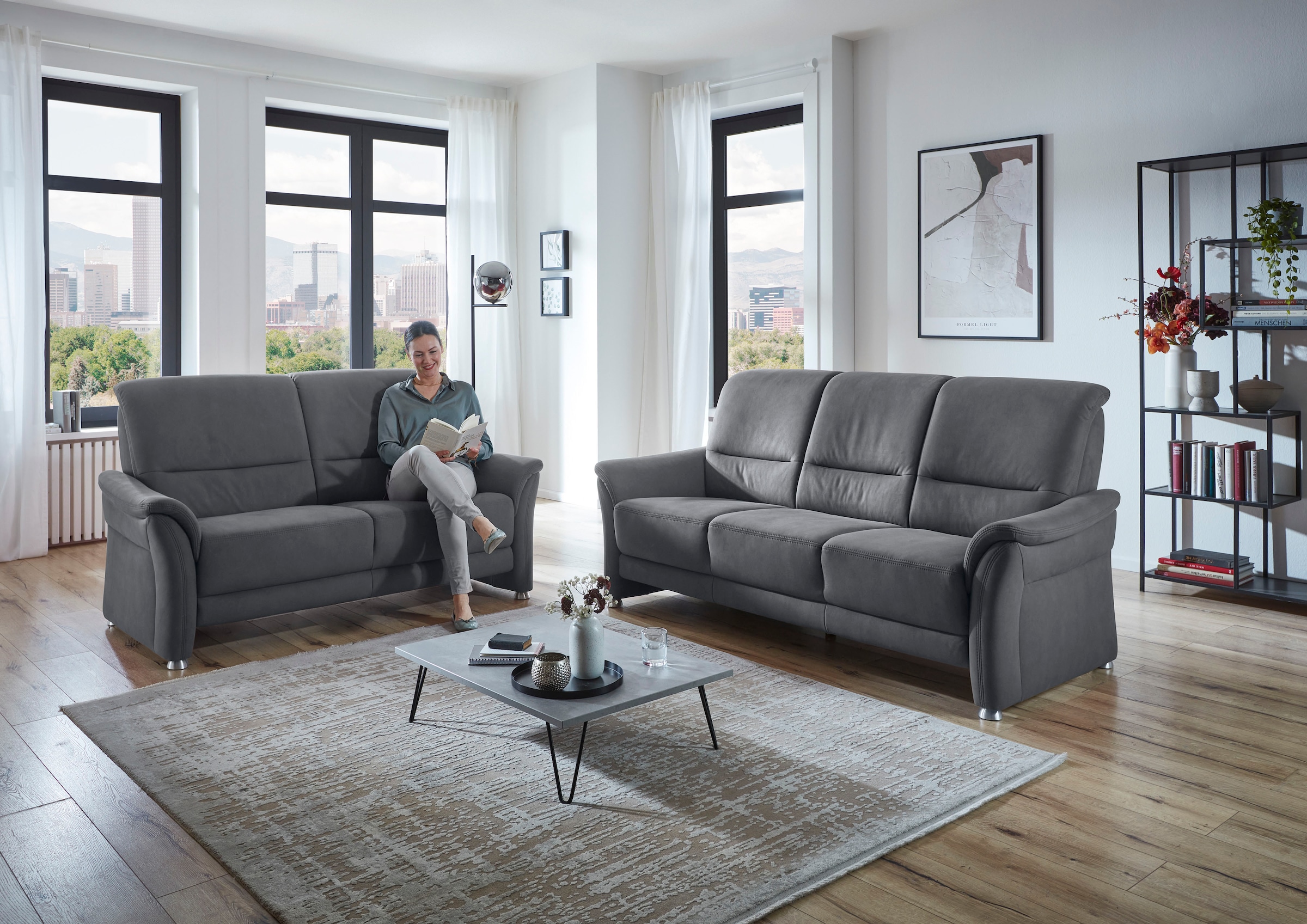 Die PlanBar 3-Sitzer »PP-PF23182« Federkernpolsterung, wahlweise mit motorischer Vorziehbank