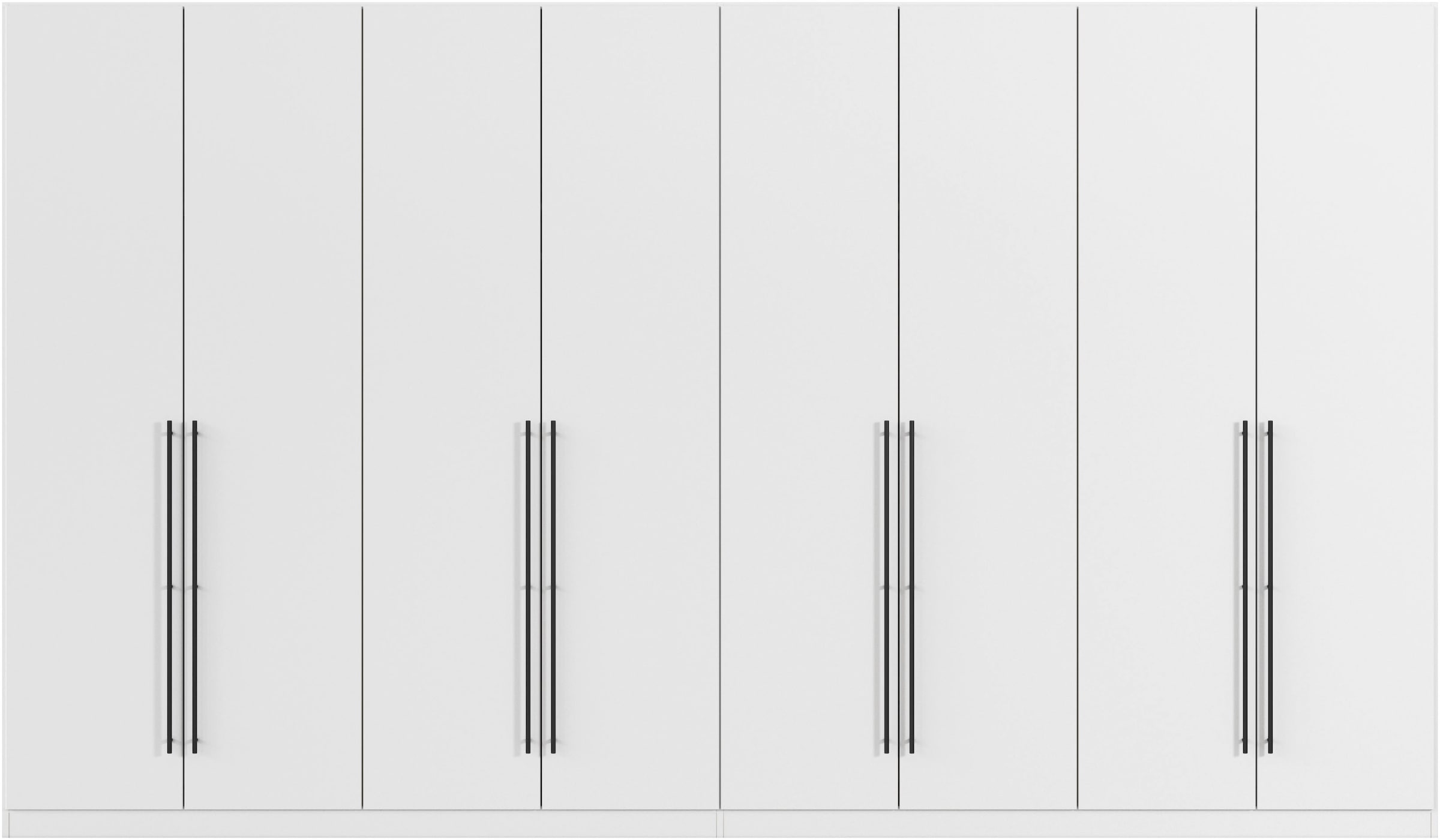 rauch Kleiderschrank »Drehtürenschrank Schrank Garderobe Wäscheschrank Schlafzimmer AVOLA«, (in 3 verschiedenen Ausstattungen BASIC/CLASSIC/PREMIUM), mit hochwertigen Stangengriffen in Schwarz aus Metall MADE IN GERMANY