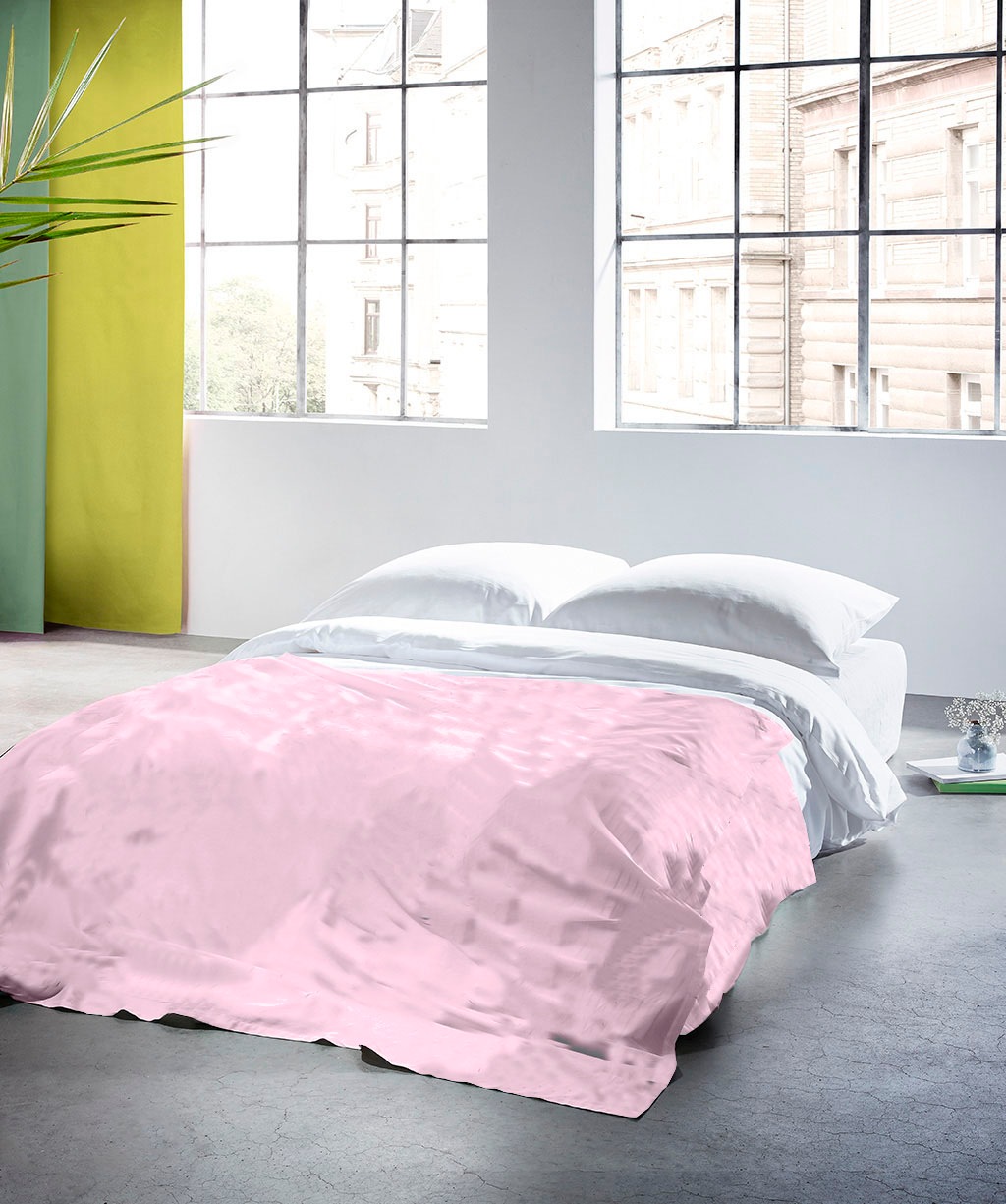 Plaid FLEURESSE "Plaid", rosa (pink, rose), B:180cm L:270cm