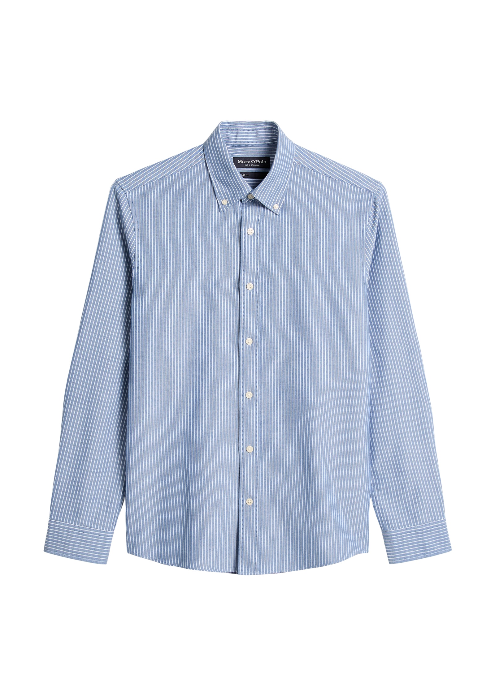 Marc O'Polo Langarmhemd Oxford-Hemd, regular fit mit Button-Down-Kragen
