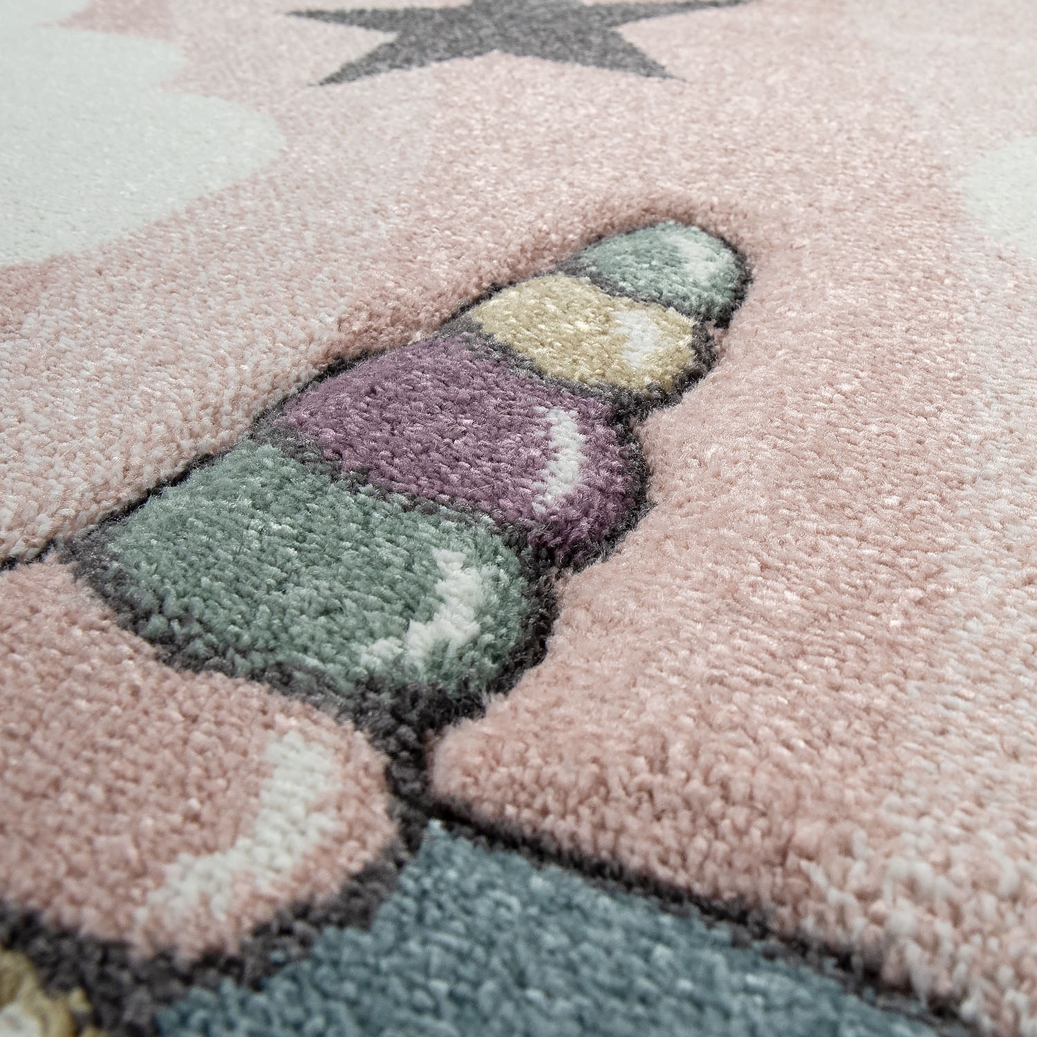 Paco Home Kinderteppich »Cosmo 395«, rechteckig, 12 mm Höhe, 3D-Design, nie günstig online kaufen