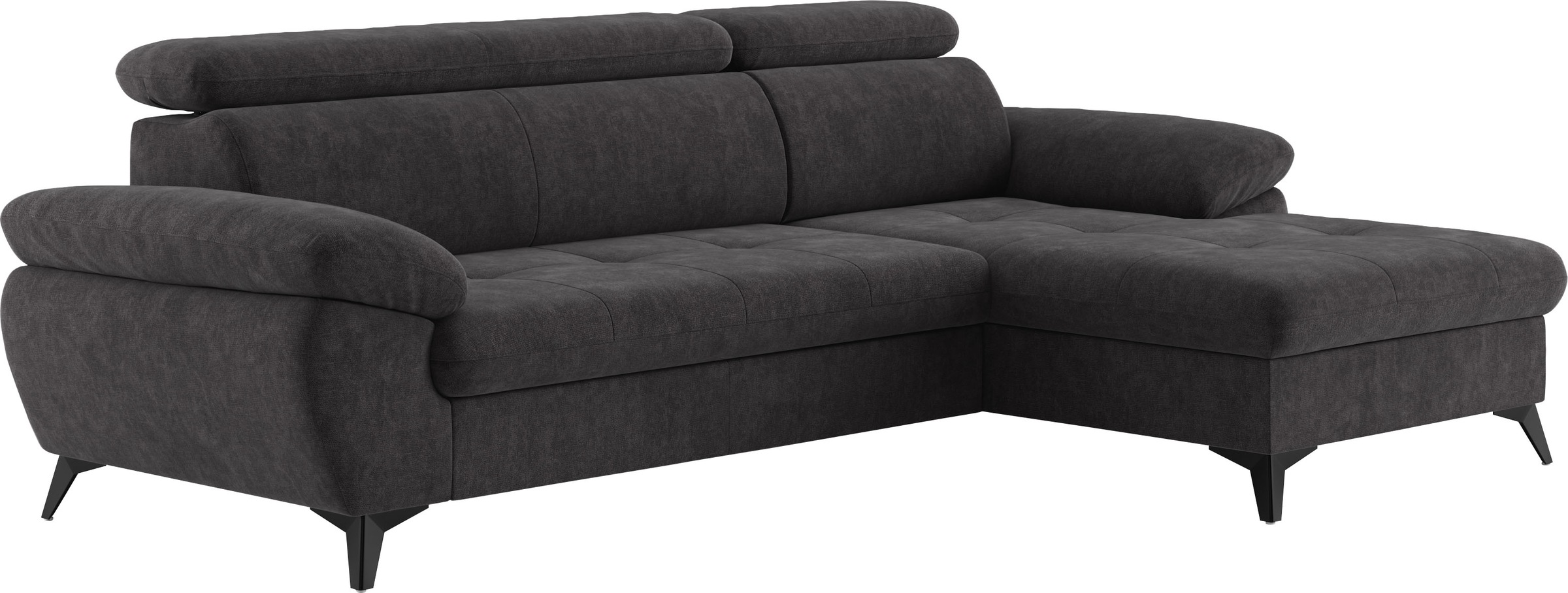 COTTA Ecksofa »Hudson L-Form«, mit Kopfteilverstellung, wahlweise mit Bettfunktion & Bettkasten