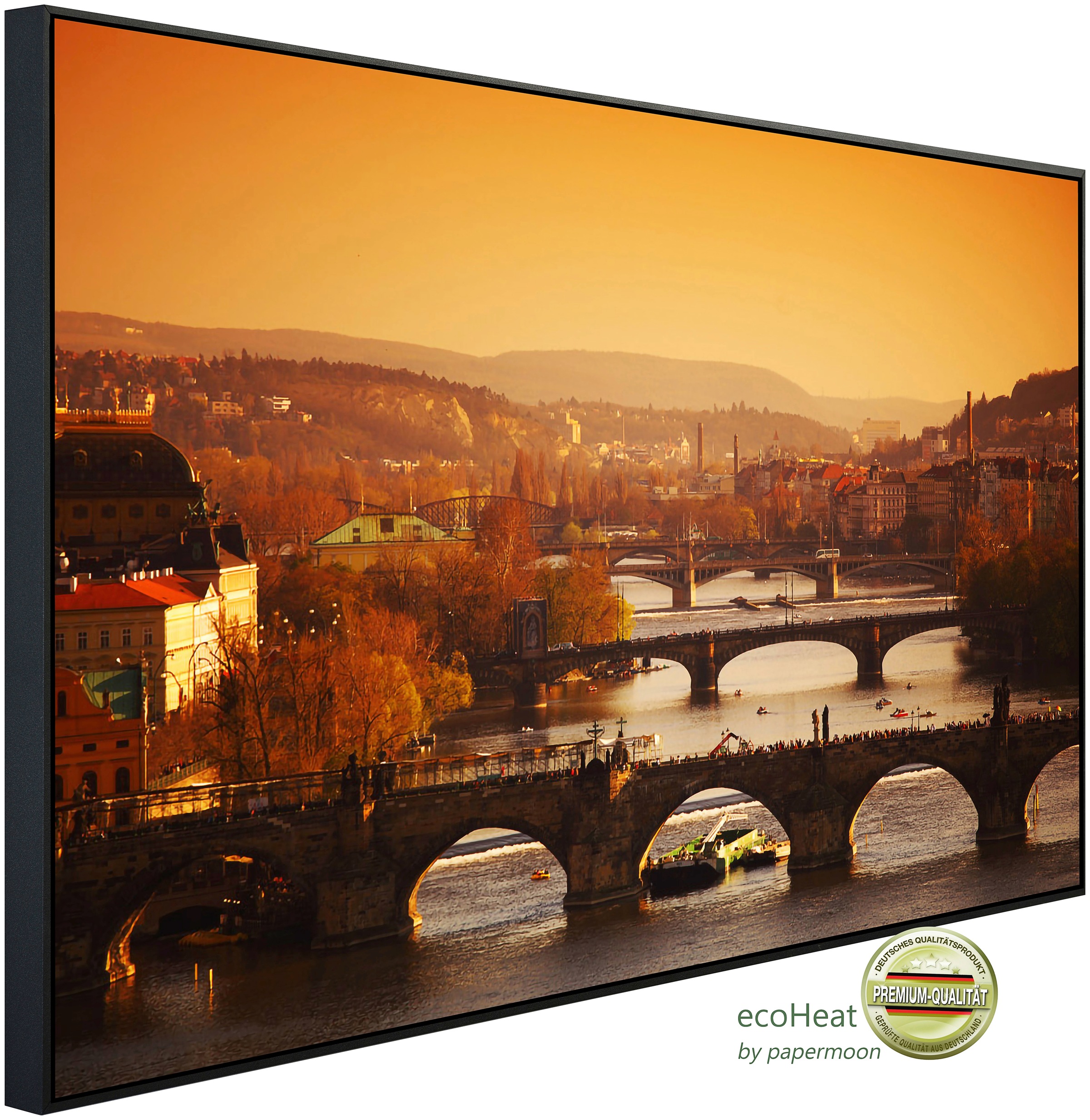 Papermoon Infrarotheizung »Prager Sonnenaufgang«, sehr angenehme Strahlungs günstig online kaufen