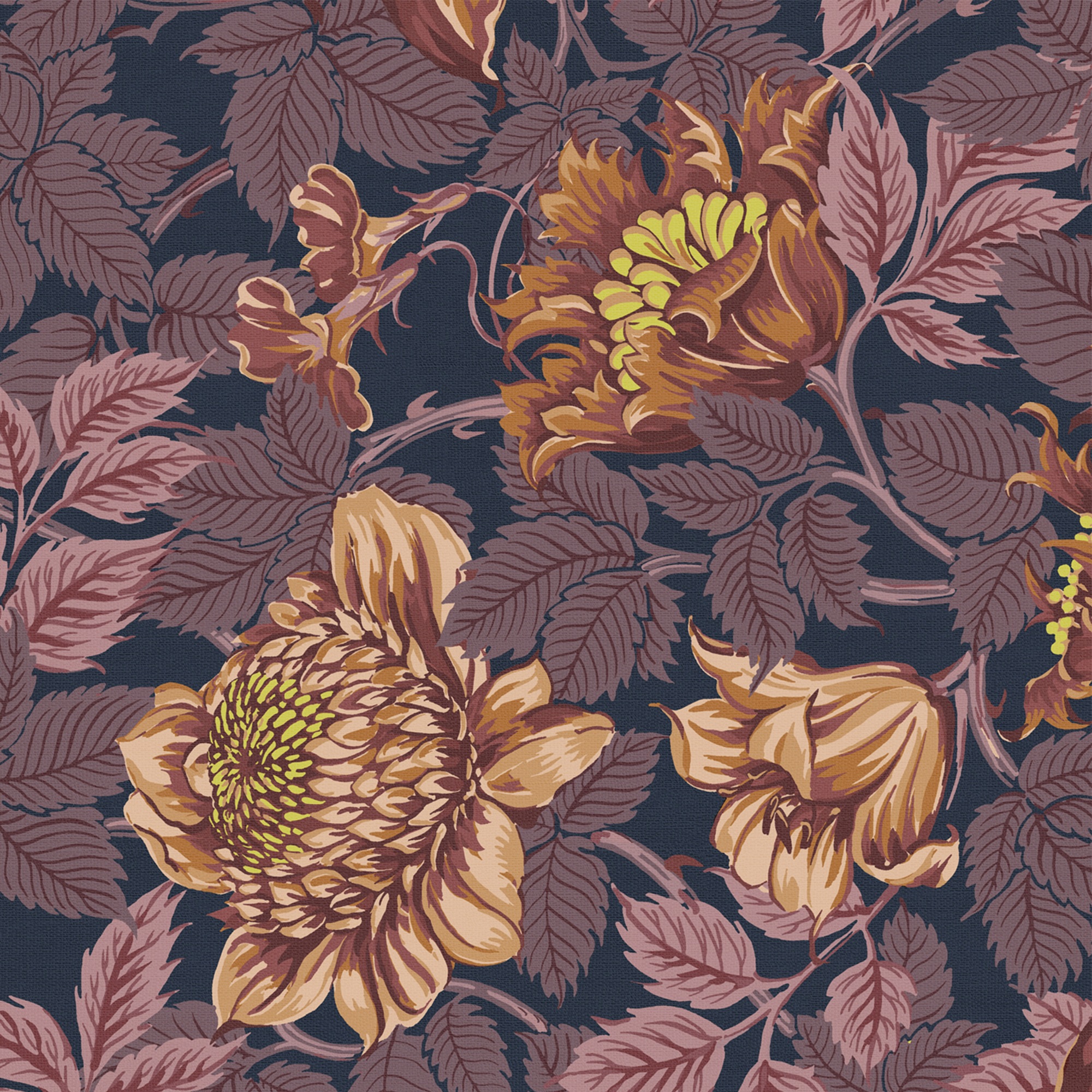 Sublime Vliestapete »FLOWER BURGUNDY«, geblümt, Design Tapeten