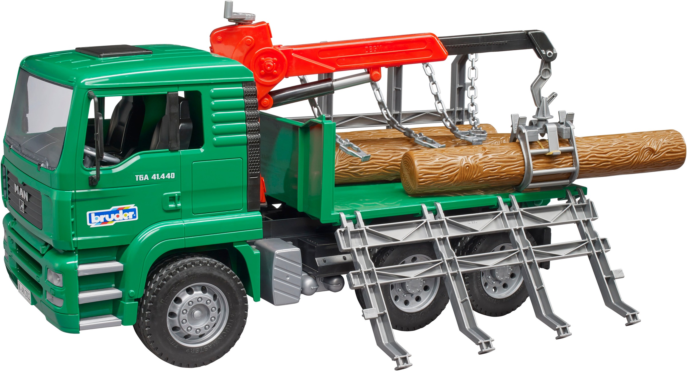 Bruder® Spielzeug-Forstmaschine »MAN Holztransporter mit Ladekran 43 cm (02769)« Made in Europe