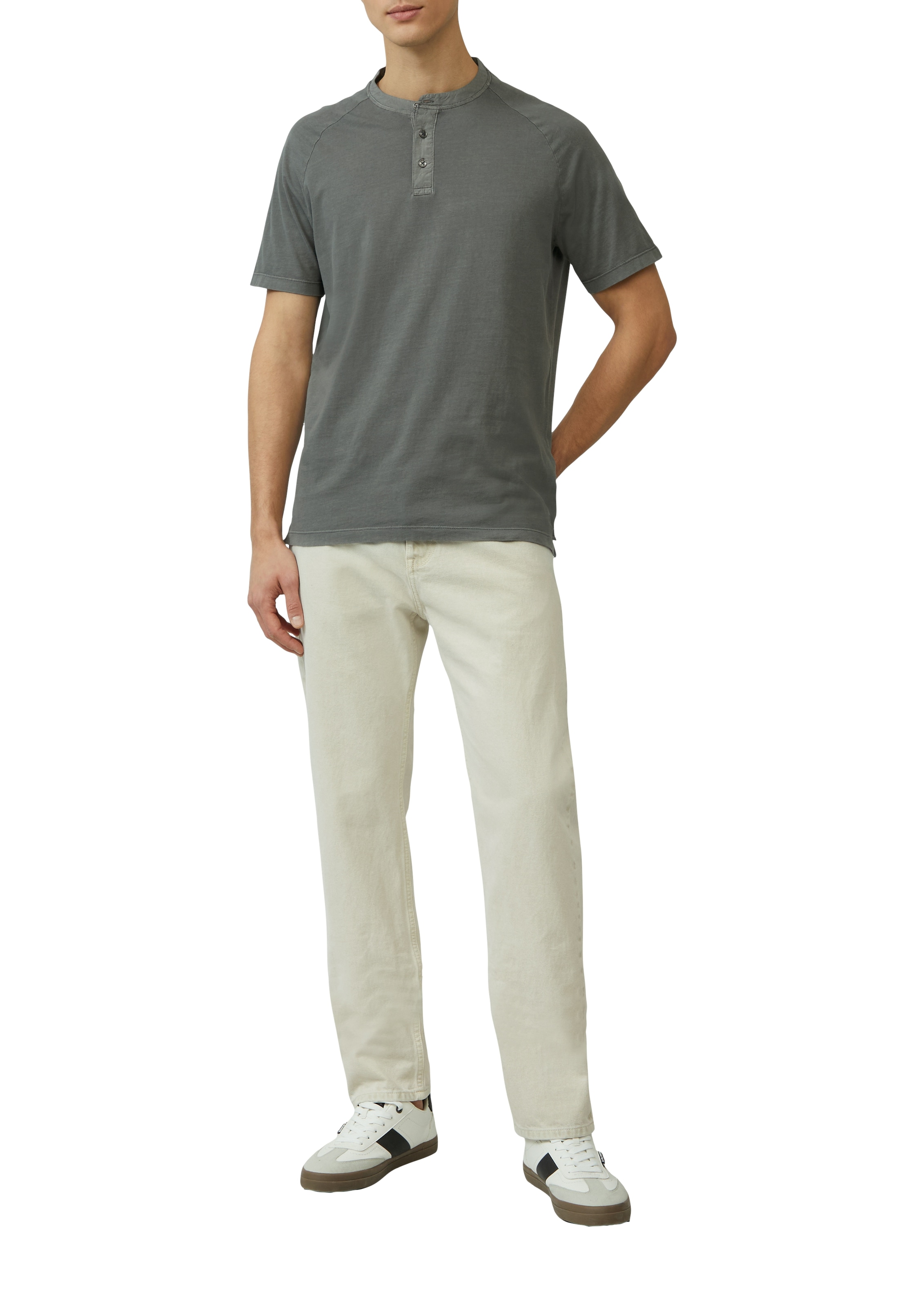 s.Oliver T-Shirt, mit Henley-Ausschnitt