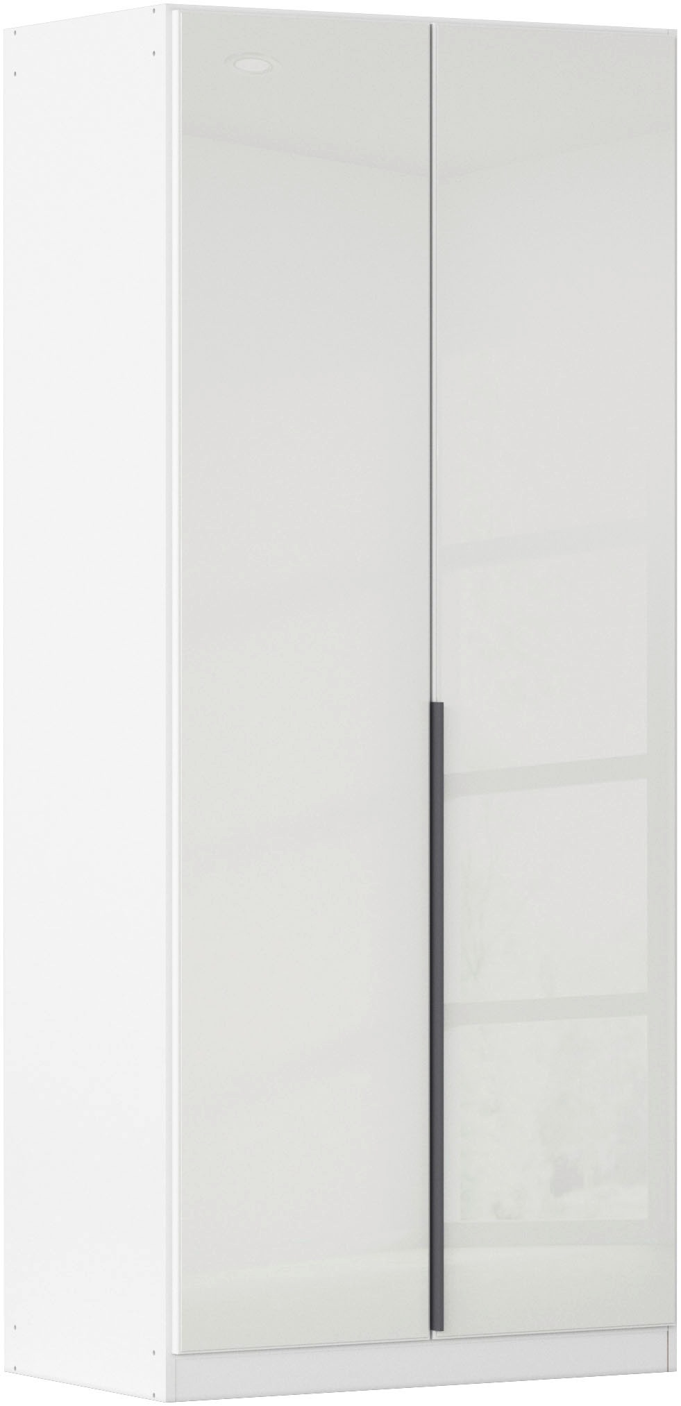 rauch Drehtürenschrank »Kleiderschrank Kleiderschränke Schrank Garderobe AGORDO mit Glasfront«, (in zwei Griff-Farben), durchdachte Innenausstattung, in 6 Breiten und 2 Höhen MADE IN GERMANY