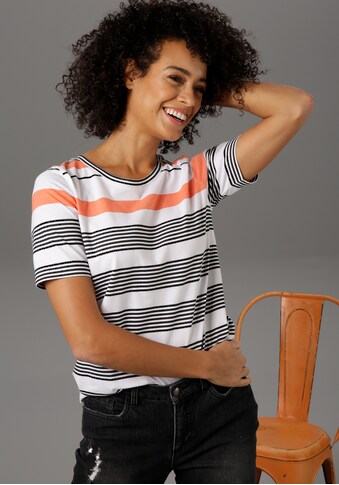 Aniston CASUAL T-Shirt, mit extravagantem Streifen-Dessin kaufen