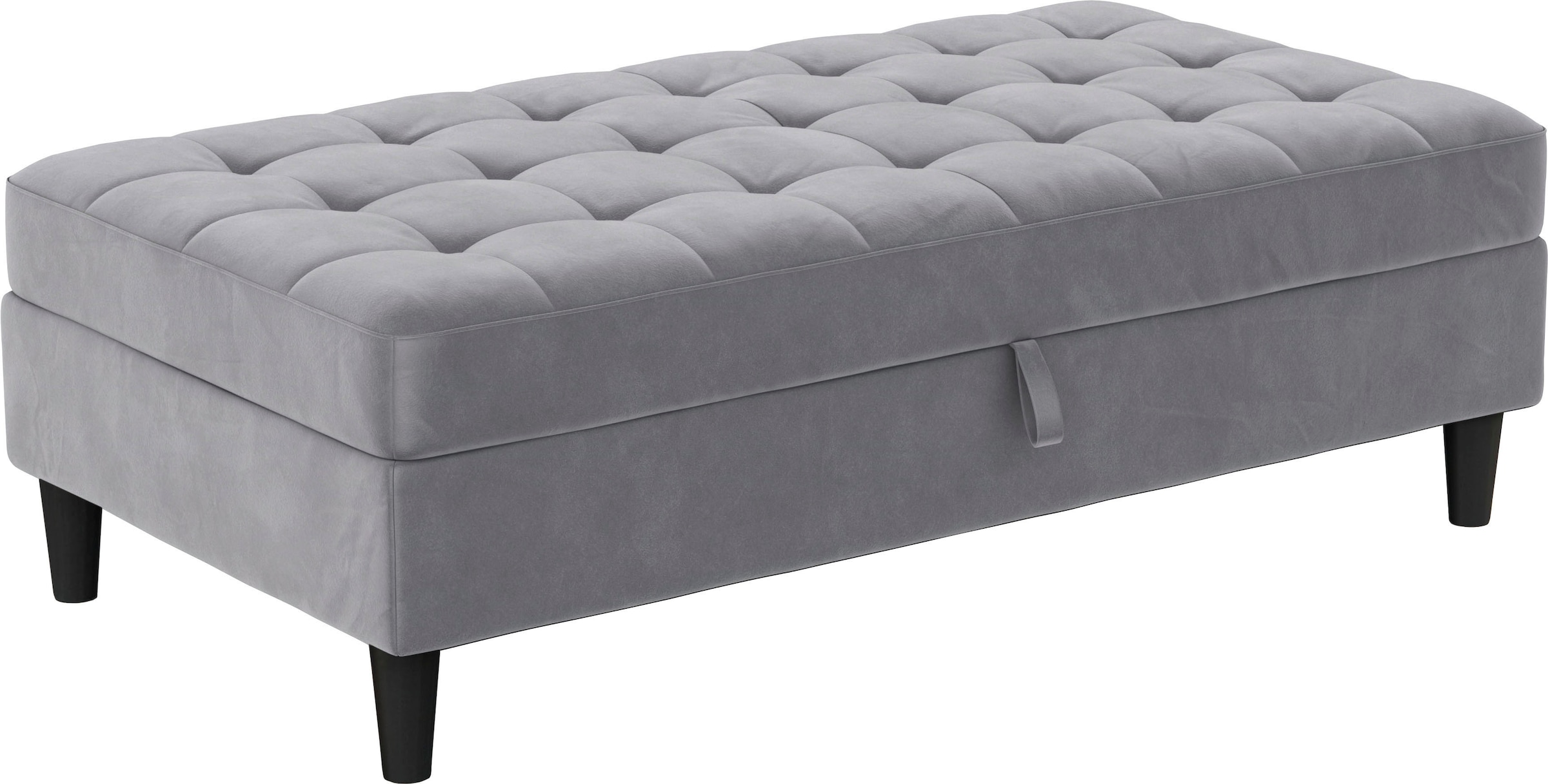 Dorel Home Stauraumhocker »Presley« Polsterhocker mit Stauraum, frei im Raum stellbar, Sitzhöhe 43 cm