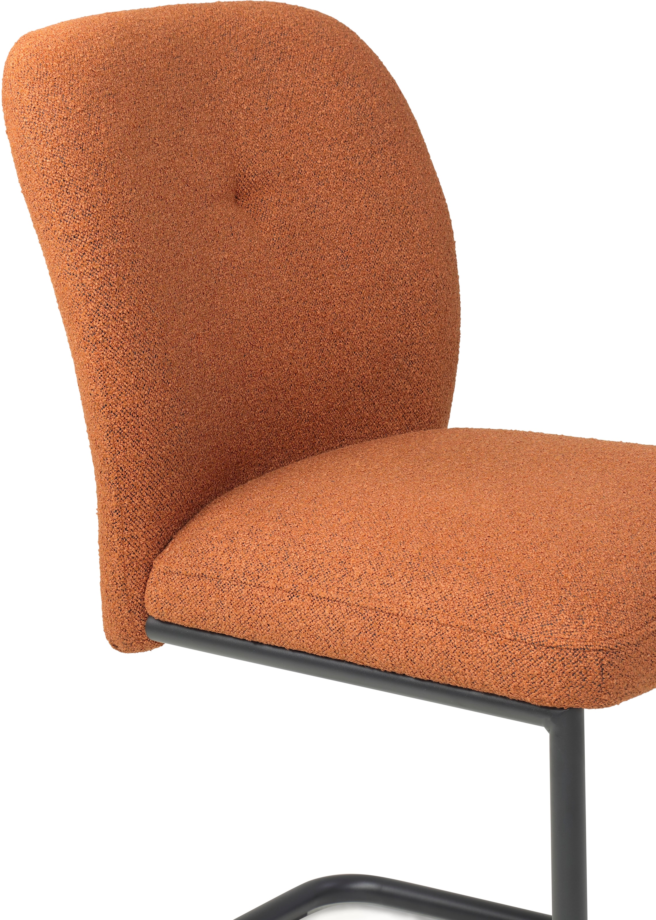 TOM TAILOR HOME Freischwinger »PEBBLE CHAIR«, (Set), 2 St., Webstoff Bouclé, Esszimmerstuhl, Freischwinger, 140 kg belastbar, Rundrohrgestell