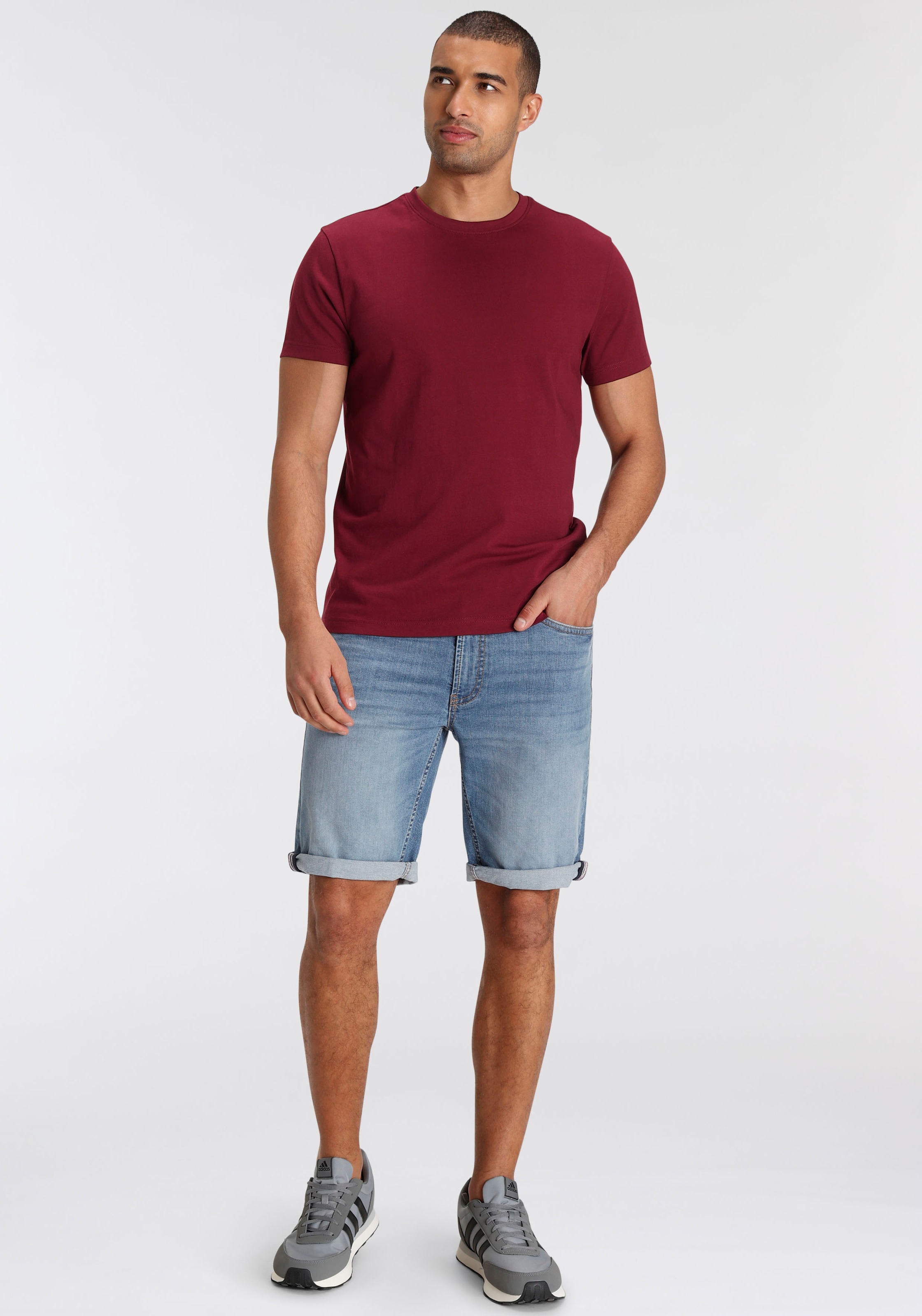 AJC T-Shirt, (3er-Pack), lockere Passform, Basic-Stil