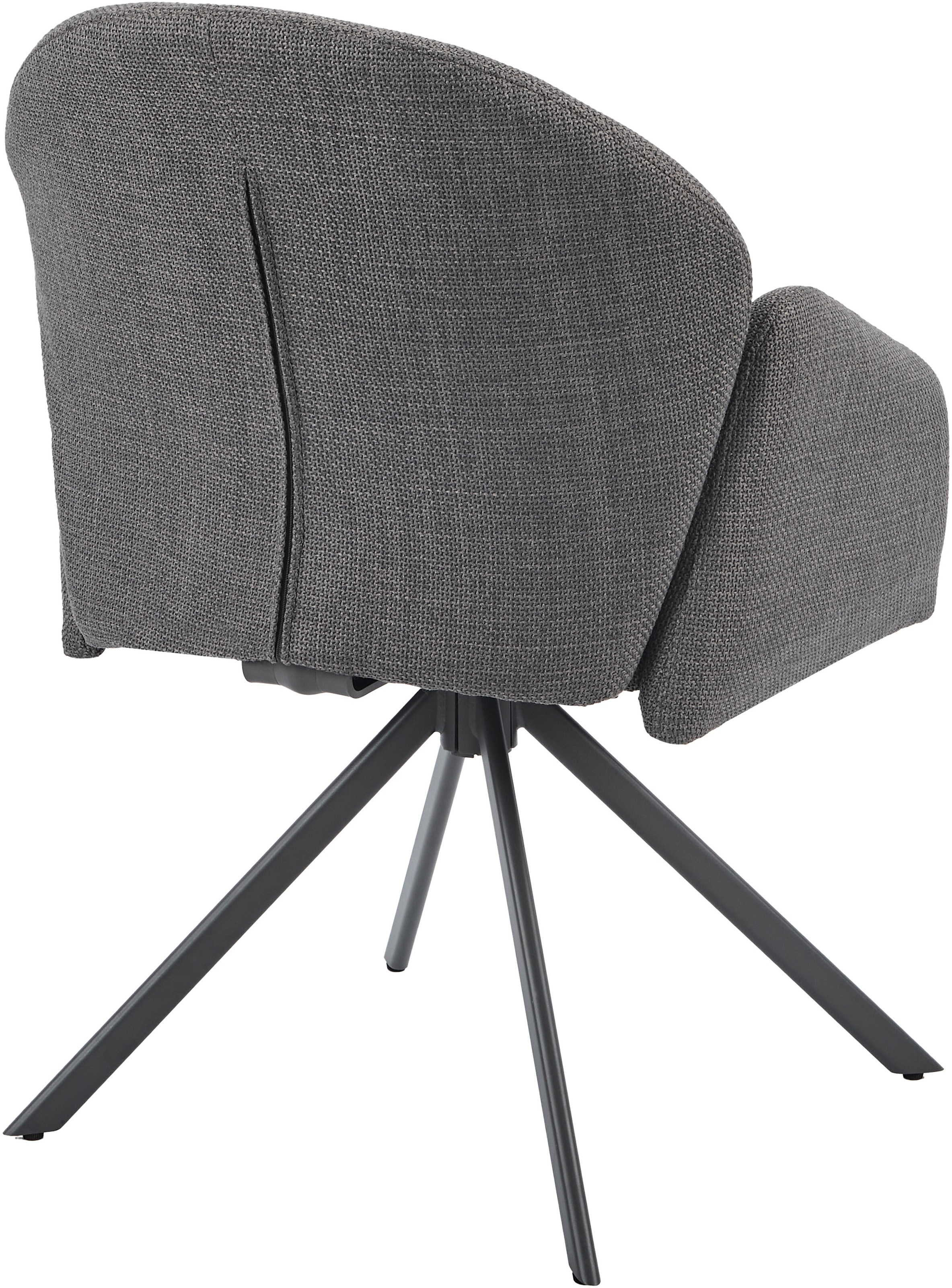 HELA Armlehnstuhl »HOLLY« (Set) 2 Stk.360° drehbar, Armlehnen, Gestell angepasst, Swing Back Komfortrücken