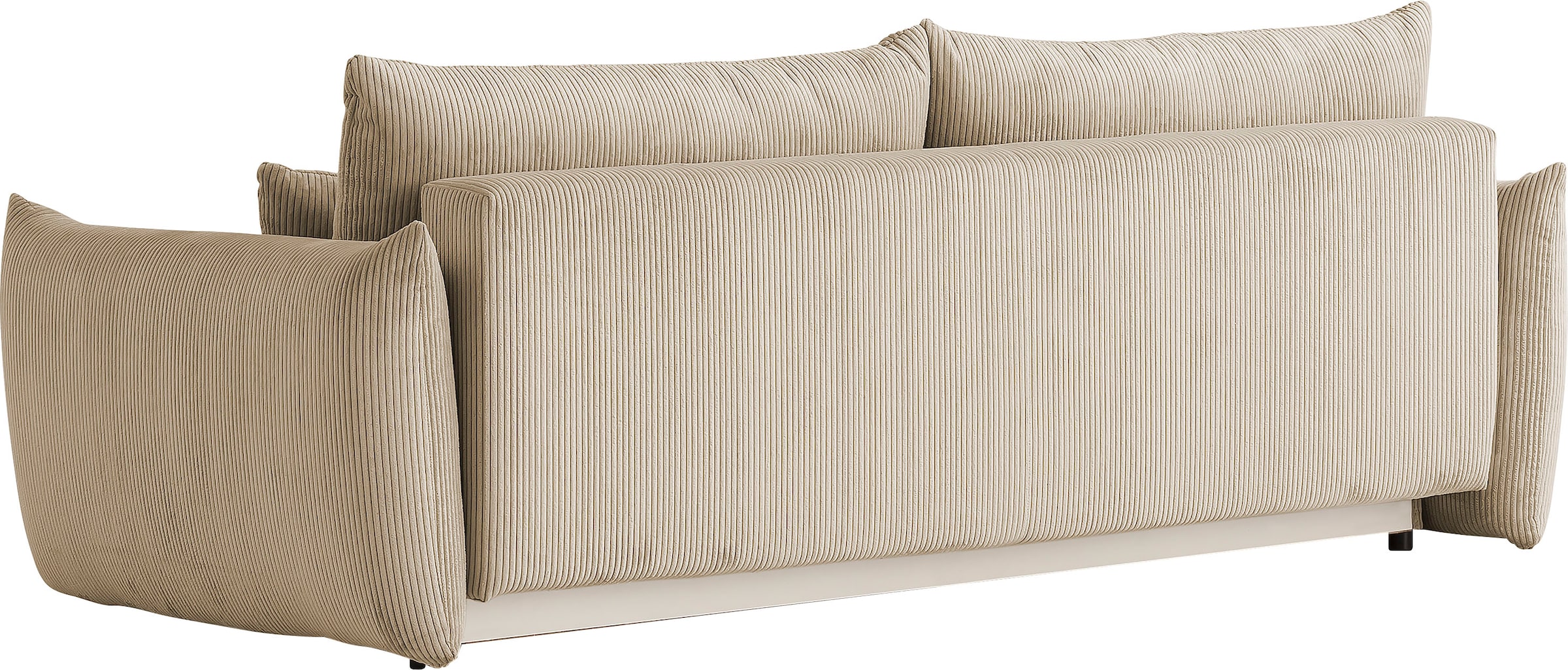 INOSIGN 3-Sitzer »MAVAS Schlafsofa mit Bettkasten«, ca.240/108cm (Liegefläche 212/145 cm), Cord, Chenille, Struktur