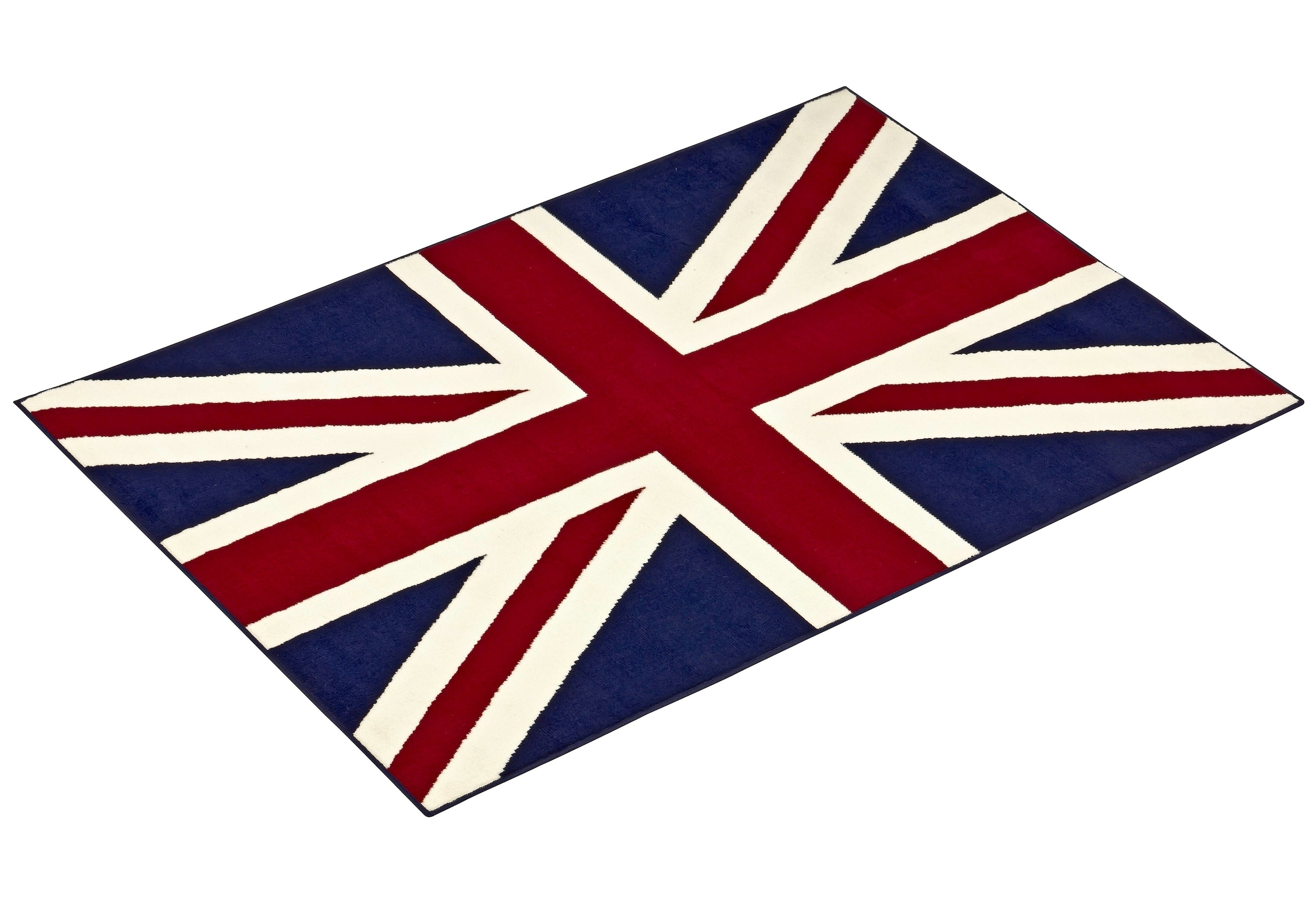 HANSE Home Teppich »Union Jack«, rechteckig, 9 mm Höhe, Kurzflor, Rutschfest, Flaggen Motiv, Wohnzimmer, Kinderzimmer, Flur