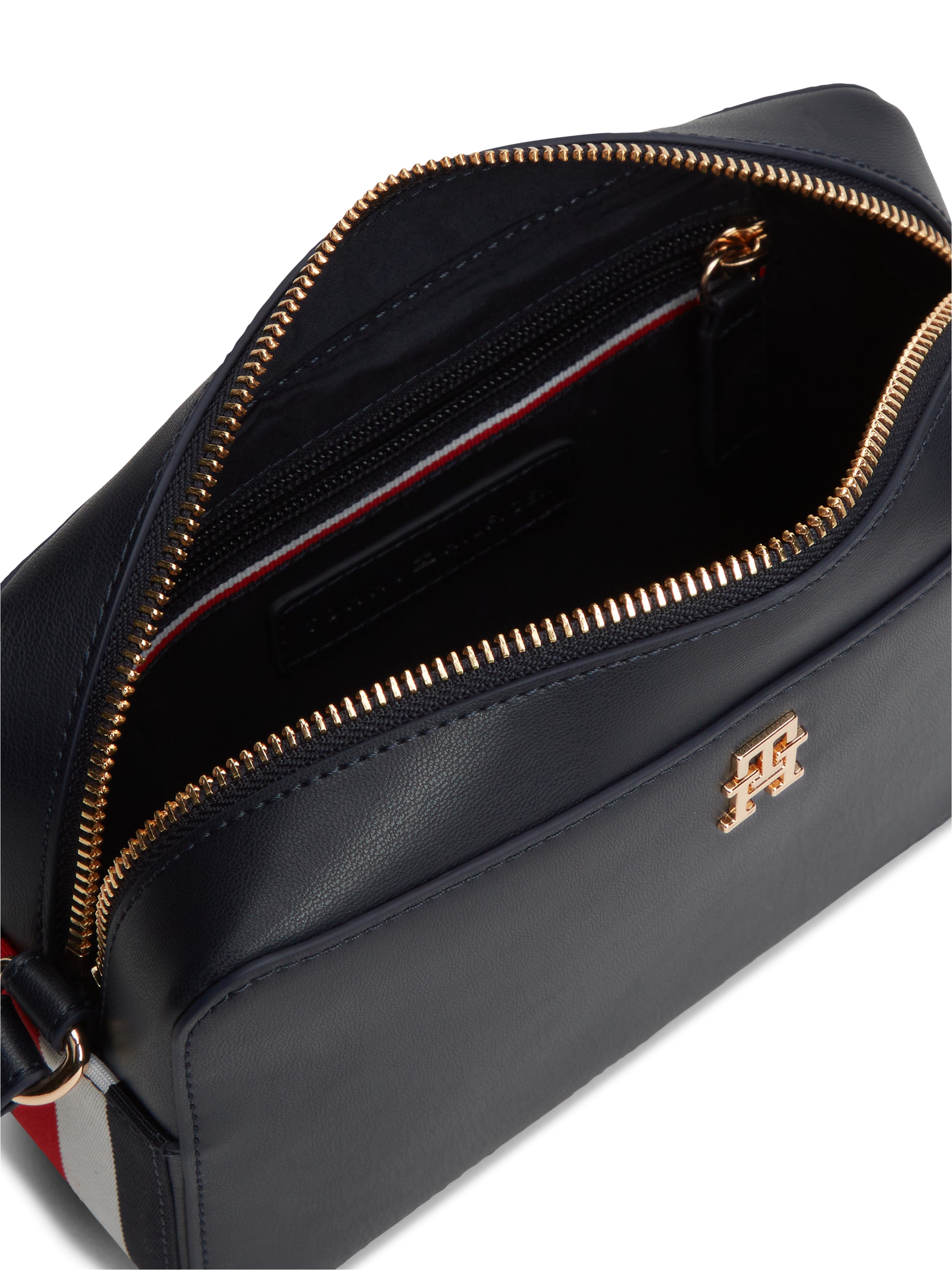 Tommy Hilfiger Umhängetasche »IM LATAM SIDE CORP CROSSOVER« Damen Schultertasche mit bunten Textil-Streifen in Tommy Farben