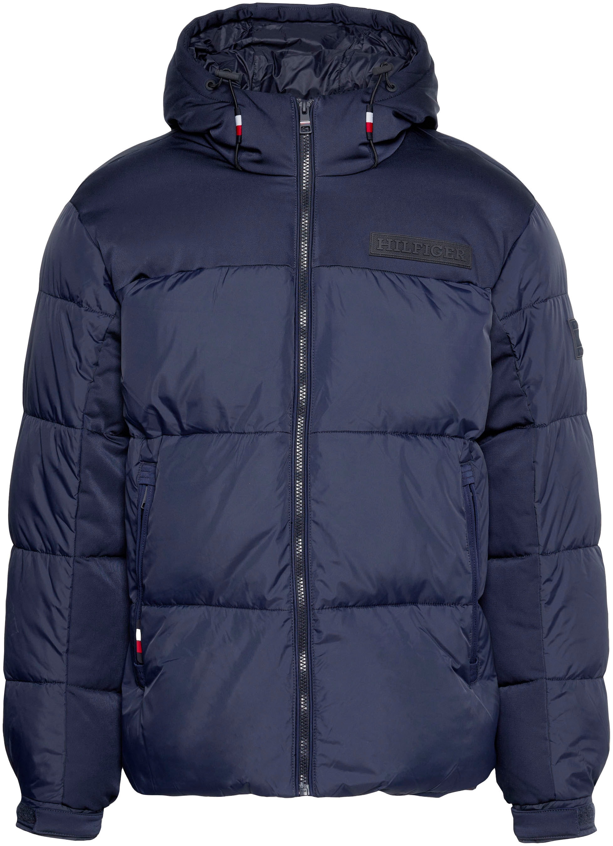 Tommy Hilfiger Steppjacke »NEW YORK HOODED JACKET«, mit Kapuze, hochgeschlossene Winterjacke, wasserabweisend, verstellbare Ärmel