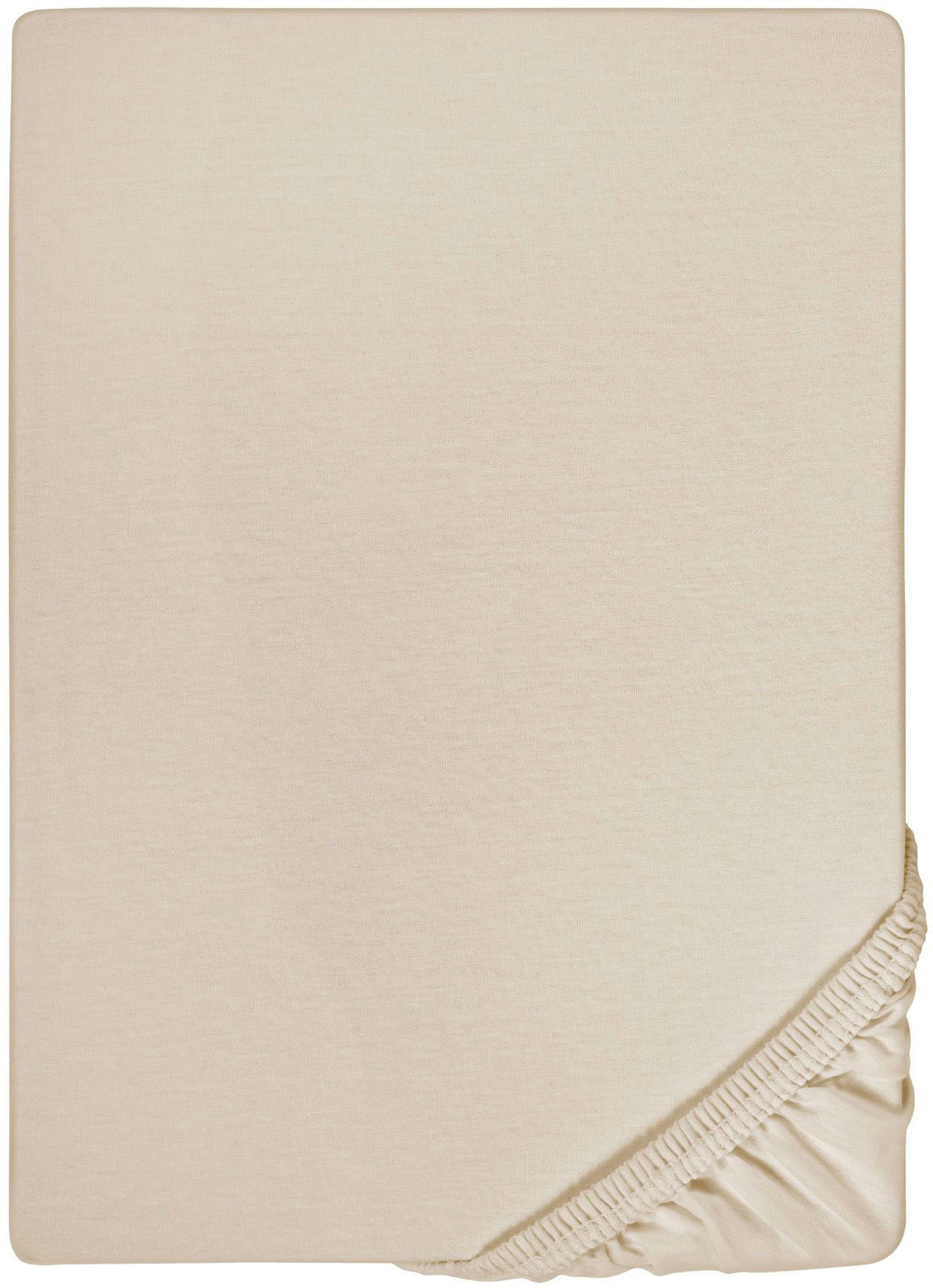 Biberna Spannbettlaken »Marc in Gr. 90x200, 140x200 oder 180x200 cm«, (1 St.), aus Baumwolle, für Matratzen bis 22 cm Höhe, Bettlaken, Spannbetttuch