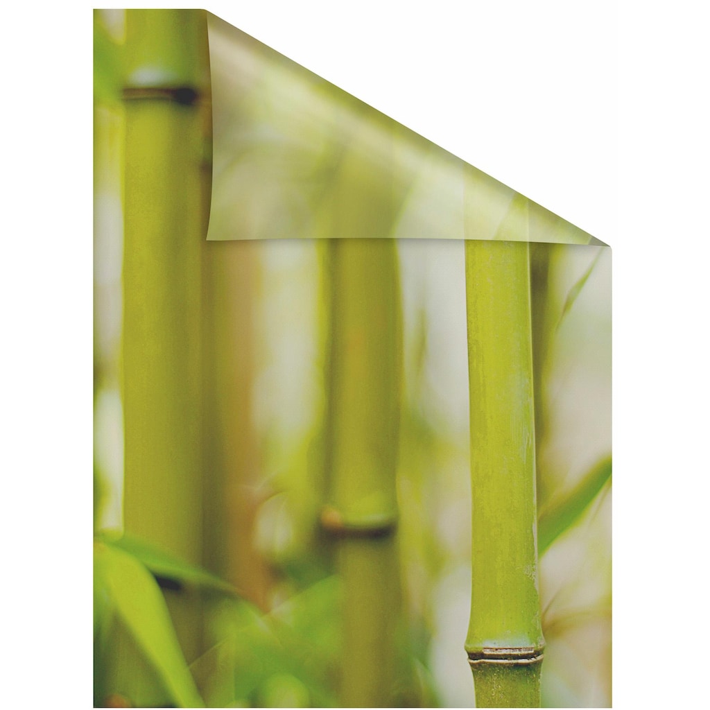 LICHTBLICK ORIGINAL Fensterfolie »Bambus«, 1 St., blickdicht, strukturiertKlebepunkte
