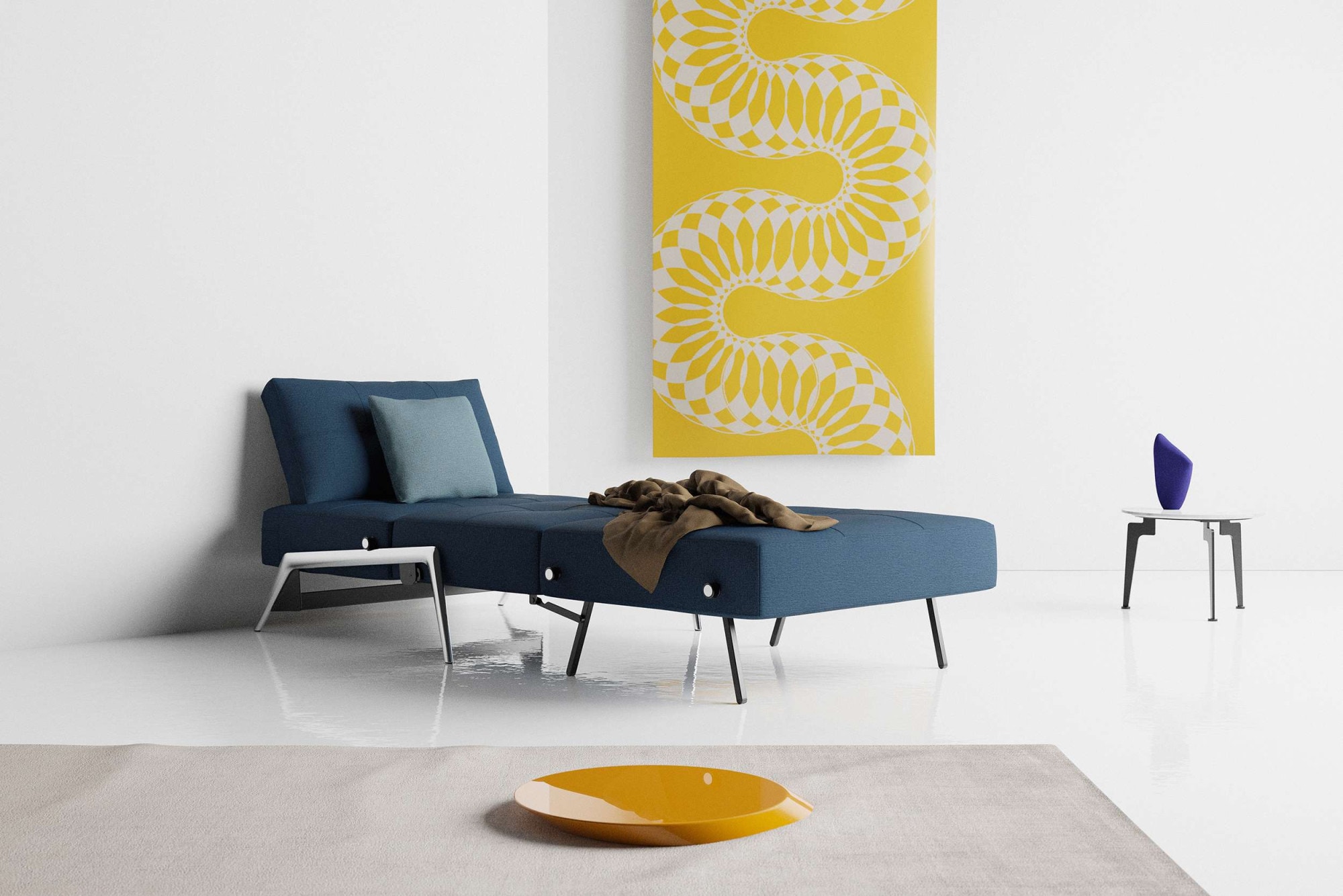 INNOVATION LIVING ™ Sessel »CUBED Schlafsessel«, Frontauszug, sehr platzsparend, abgewinkelt Sitzen - waagerecht Liegen