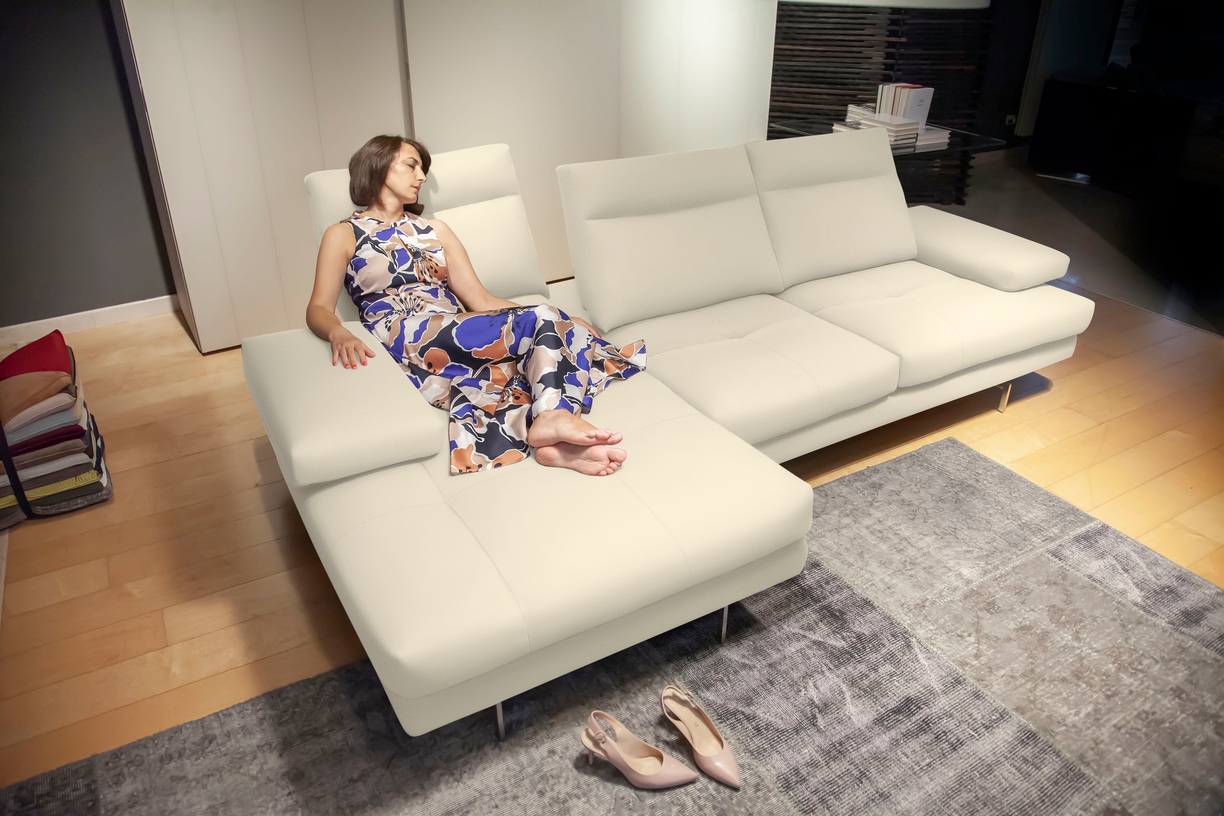 CALIA ITALIA Ecksofa "Toby Wing, Komfortsofa der Extraklasse, bequem, L-For günstig online kaufen