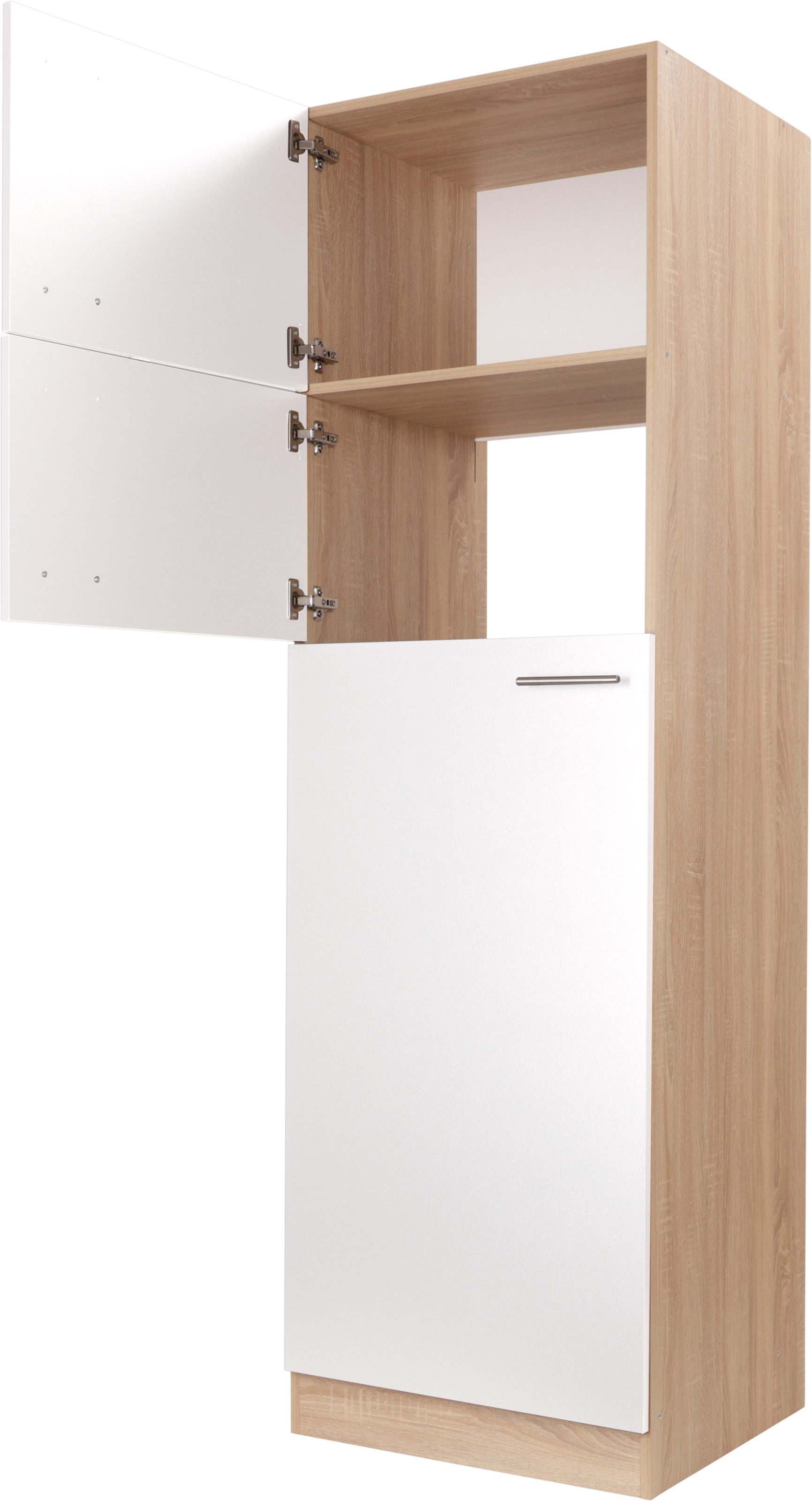 RESPEKTA Kühlumbauschrank »Merle« Breite 60 cm, Türen wechselseitig anschlagbar, Höhe 200 cm