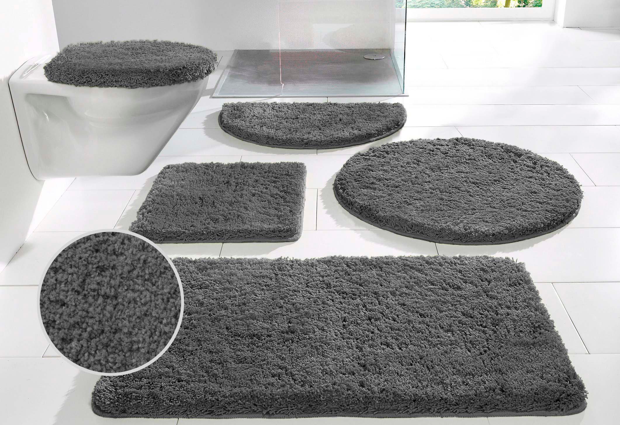 my home Badematte »Sanremo, Badvorleger, Badezimmer Teppich, sehr weich«, r günstig online kaufen