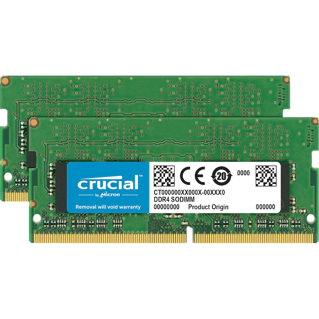 Crucial Arbeitsspeicher »32GB Kit (2 x 16GB) DDR4-2666 SODIMM Memory for Mac«