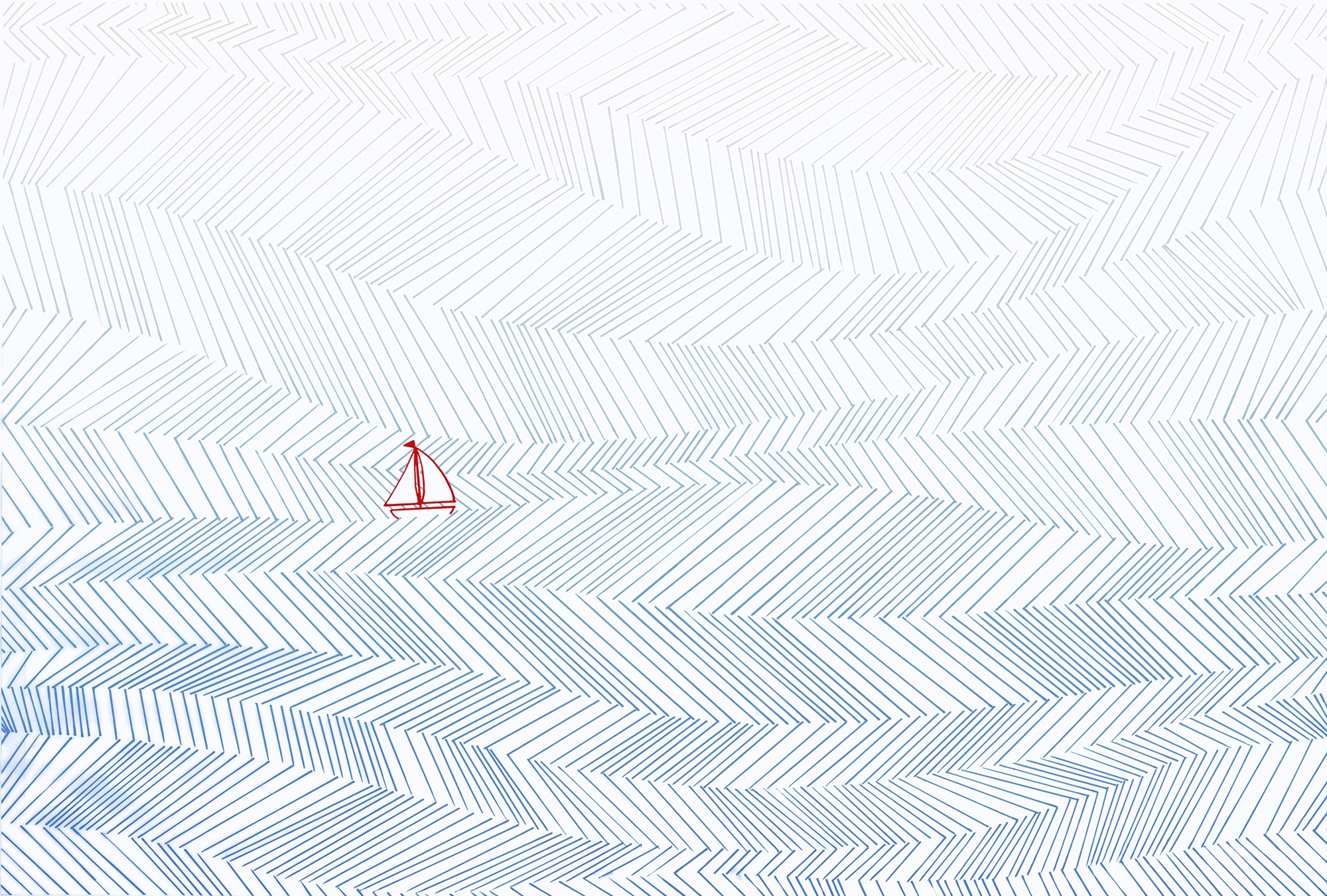 Architects Paper Fototapete »Atelier 47 Waves Artwork 3« geometrisch glatt günstig online kaufen