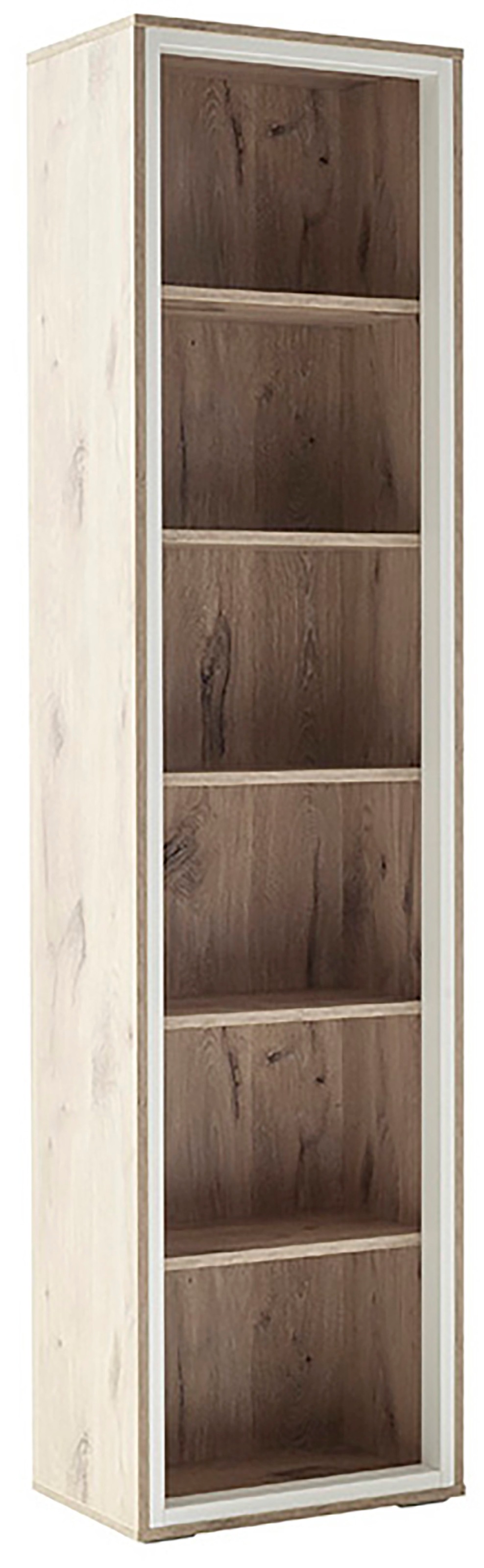 MCA furniture Vitrine »SANTERNO«, 6 Fächer, Regal, Korpus Beleuchtungsrahme günstig online kaufen