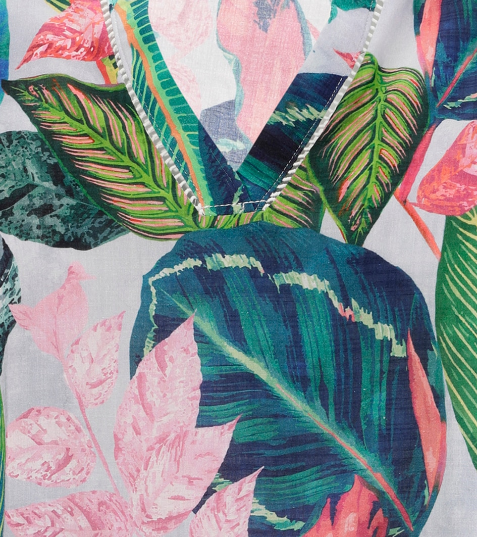 Aniston PLUS Longbluse mit großflächigen, tropischen Blättern bedruckt