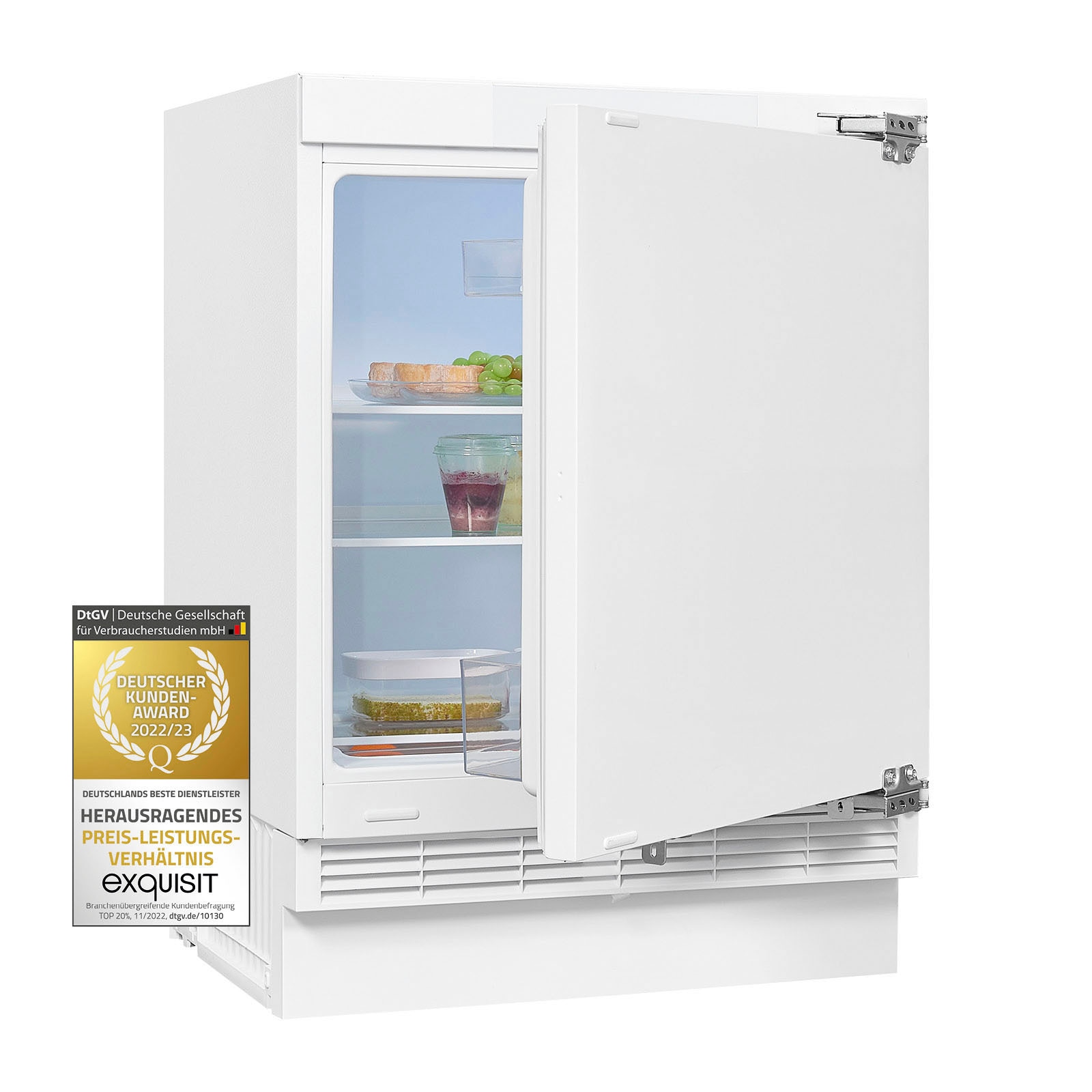 exquisit Kühlschrank 82,3 UKS140-V-FE-010E, hoch, breit 59,5 cm »UKS140-V-FE-010E«, cm bei online