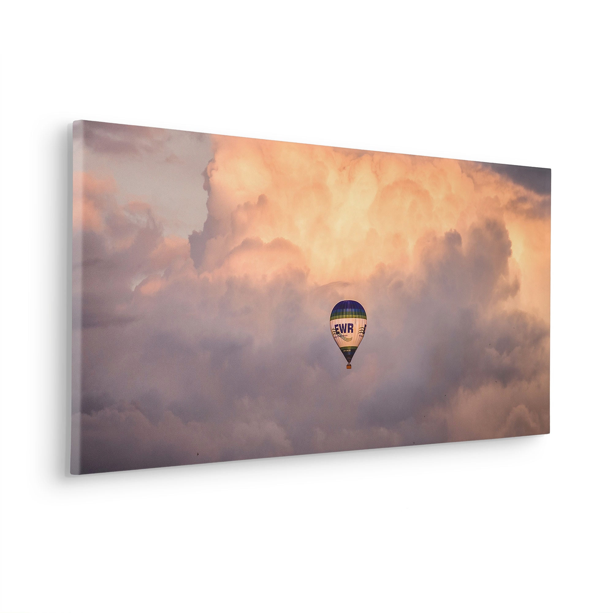 Komar Leinwandbild »Flying Balloon - Größe 40 x 90 cm«, Natur, (1 St.), Keilrahmenbild mi Echtholzrahmen