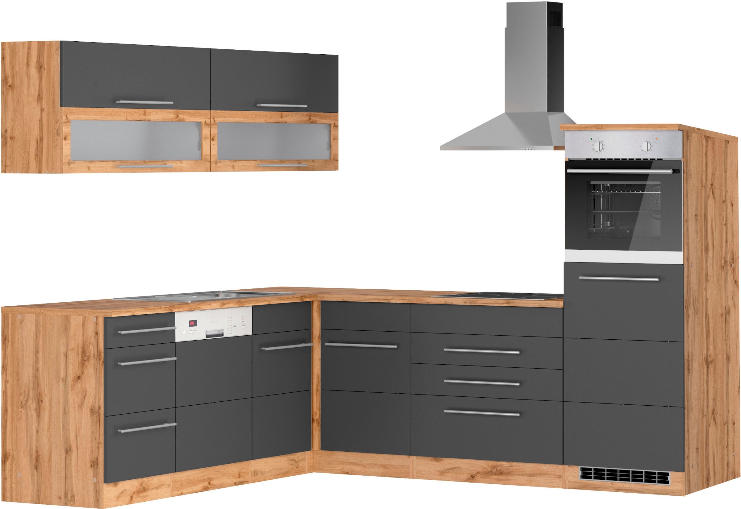 HELD MÖBEL Winkelküche »Wien«, Stellbreite 220 x 250 cm, wahlweise mit E-Ge günstig online kaufen