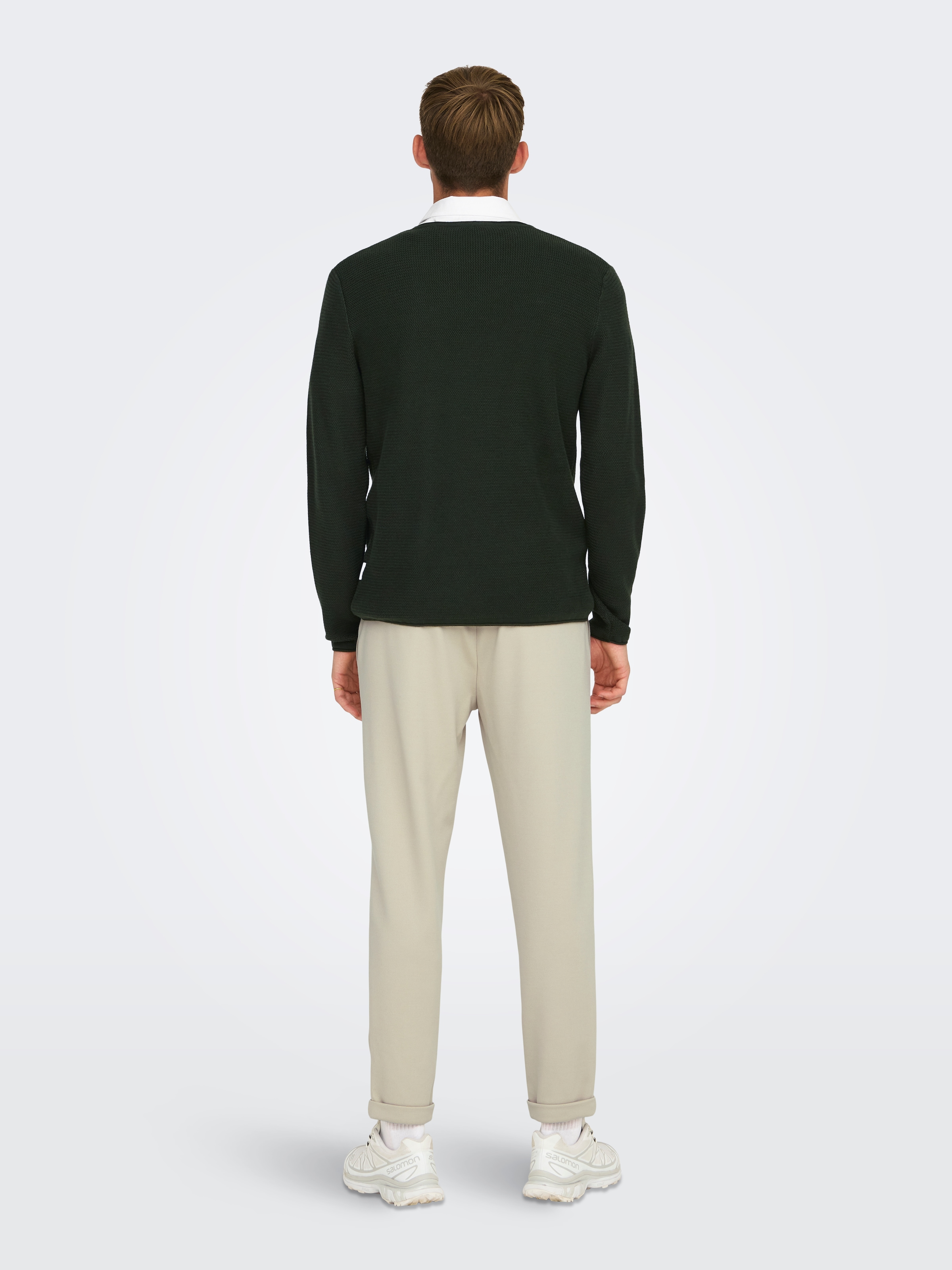 ONLY & SONS Strickpullover »ONSERIC REG 12 STRUC CREW KNIT«