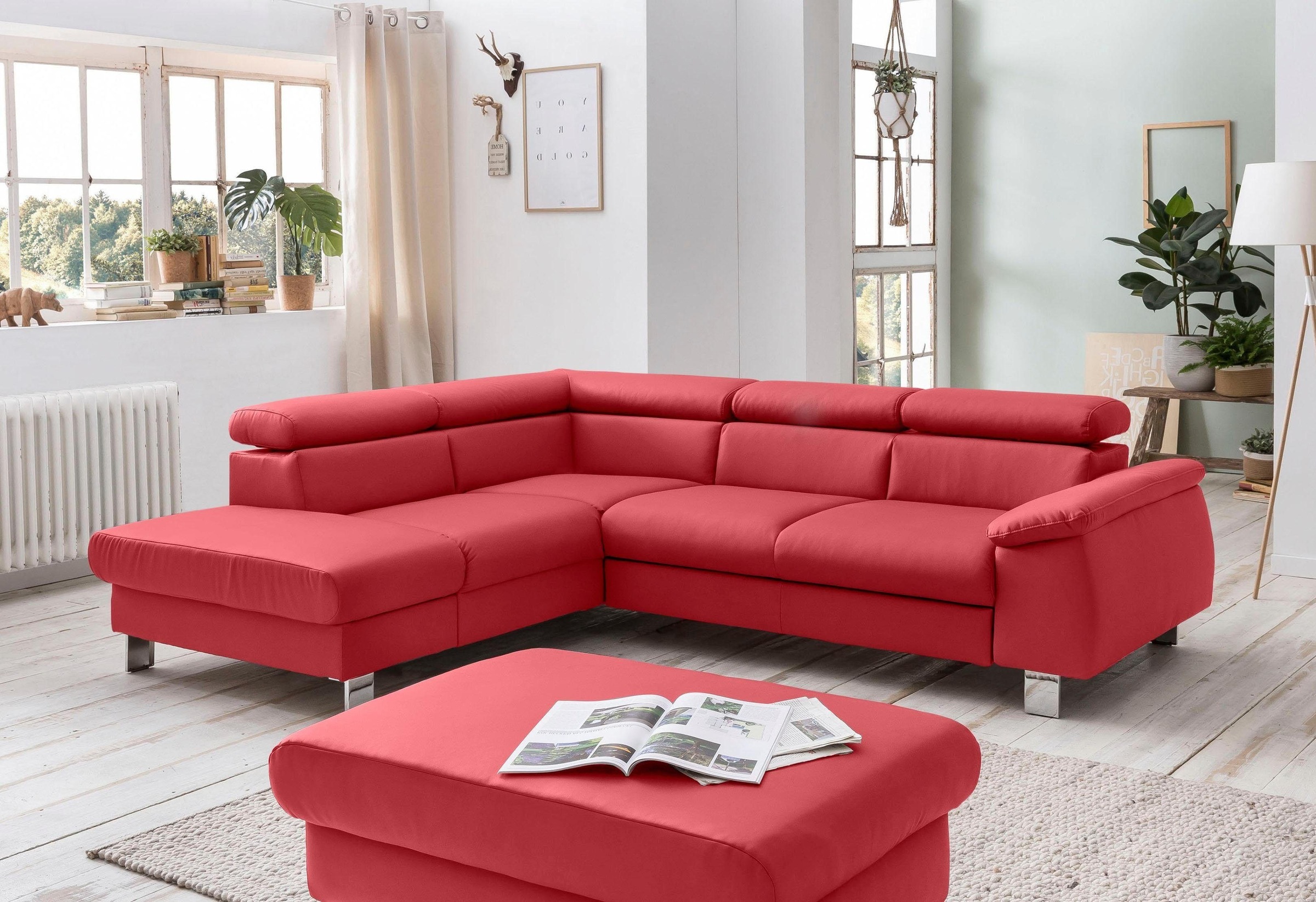 COTTA Polstergarnitur »Komaris L-Form«, (Set), Set bestehend aus: Ecksofa m günstig online kaufen