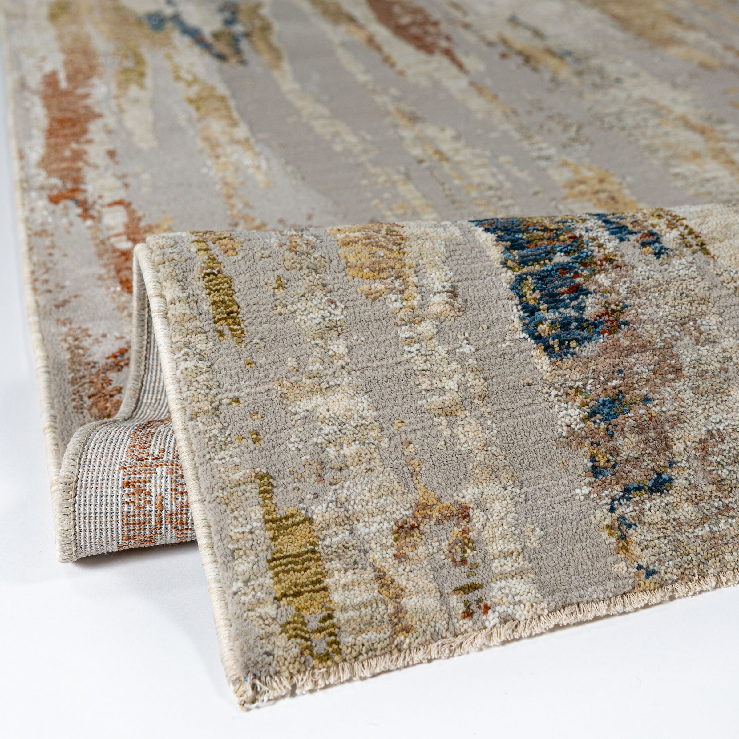 FLAIR RUGS Designteppich »DERIVA Abstrakter Teppich« rechteckig 7 mm Höhe Abstraktes Design mit dezentem Schimmer
