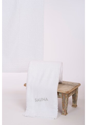Wewo fashion Saunatuch »AIDA«, (1 St.), Bestickung SAUNA kaufen