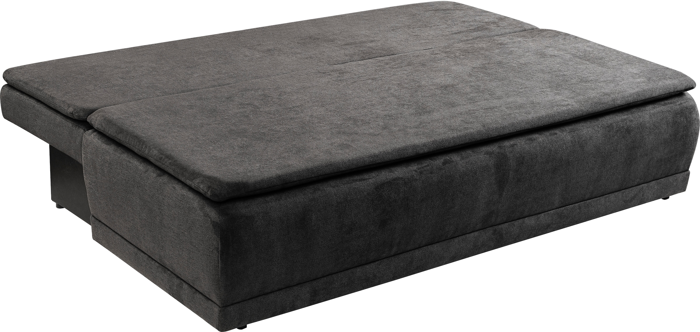 WERK2 Schlafsofa »Biggi 206 cm komfortabel & modern, Komfort Sitz- und Liegehöhe« Struktur weich, Schlaffunktion, Bettkasten