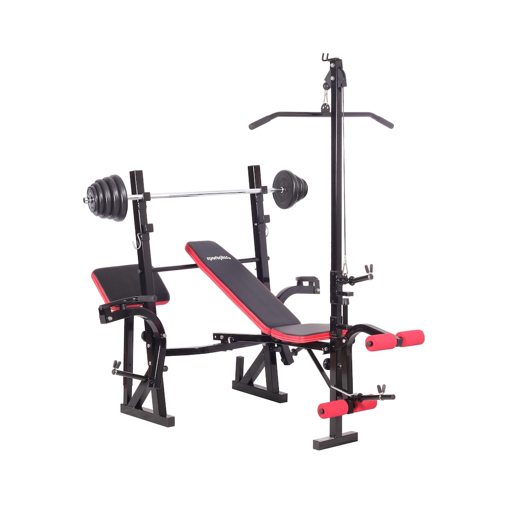 SportPlus Trainingsbank »Weight Bench SP-WB-005«, (Set, mit Langhantelstange-mit Gewichtsset)