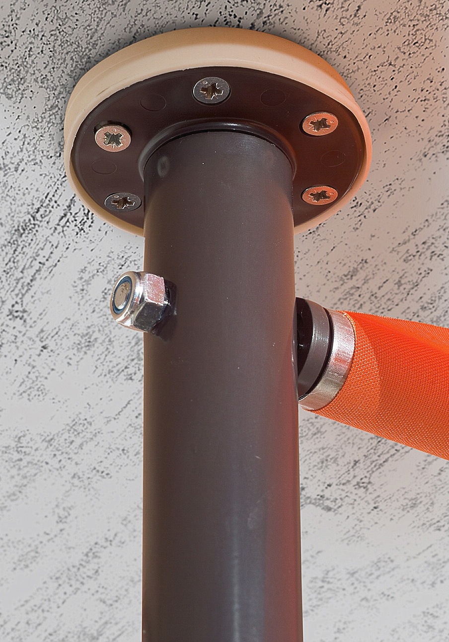 Angerer Freizeitmöbel Klemmmarkise, braun-weiß, Ausfall: 150 cm, versch. Breiten